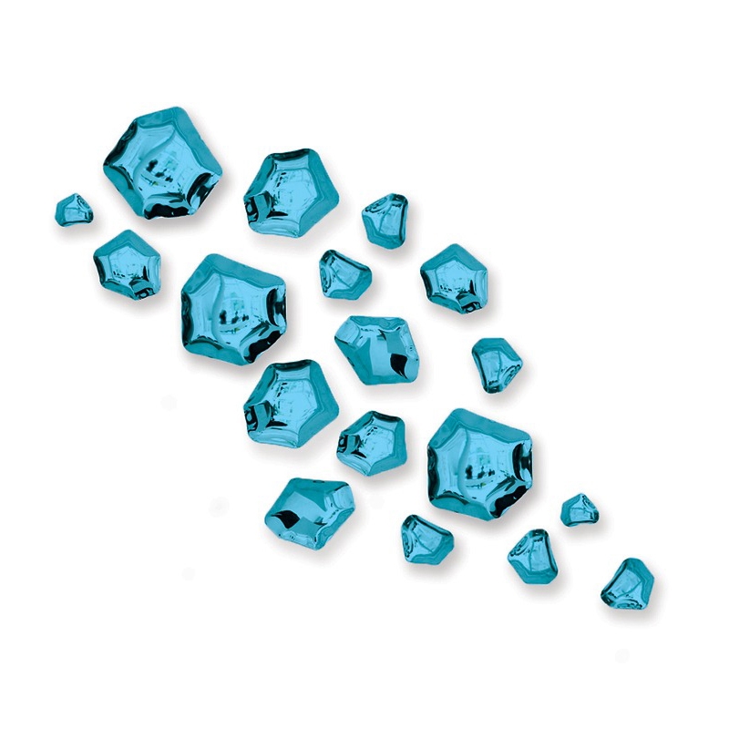 Kamyki Set Of 18 Gradient Sapphire
