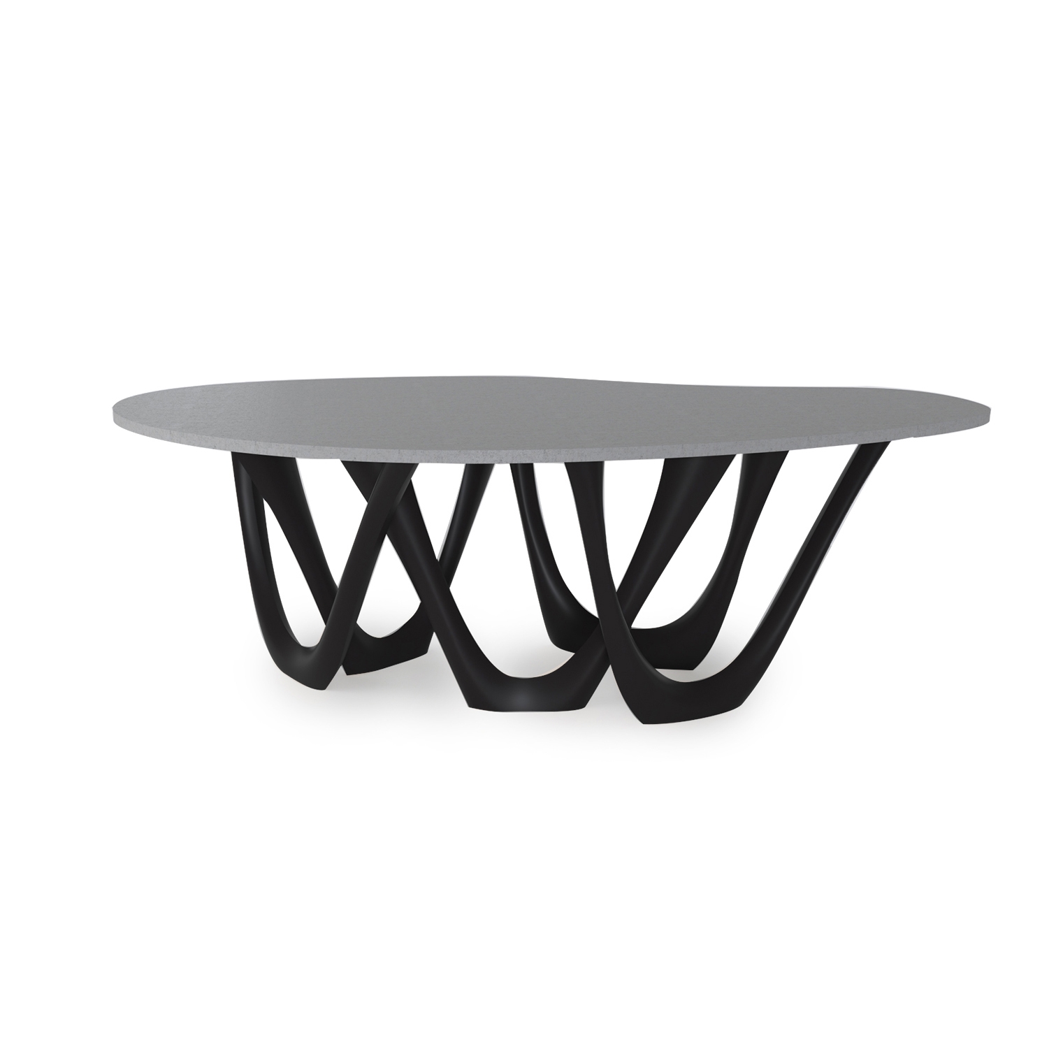 Mostrar el producto G-Table With Carbon Steel Graphite Grey Base And Concrete Top del fabricante Zieta