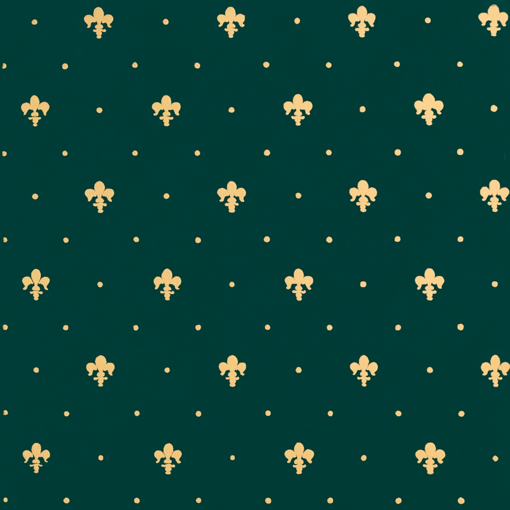 Display product Grand Elegance Gold giglio oro su verde from manufacturer Petracer's Ceramics