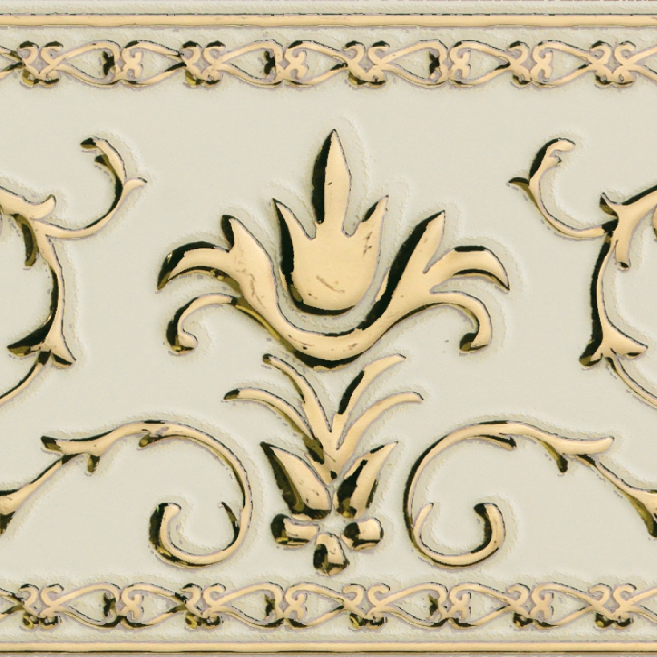 Display product Grand Elegance Gold narciso A oro su panna from manufacturer Petracer's Ceramics