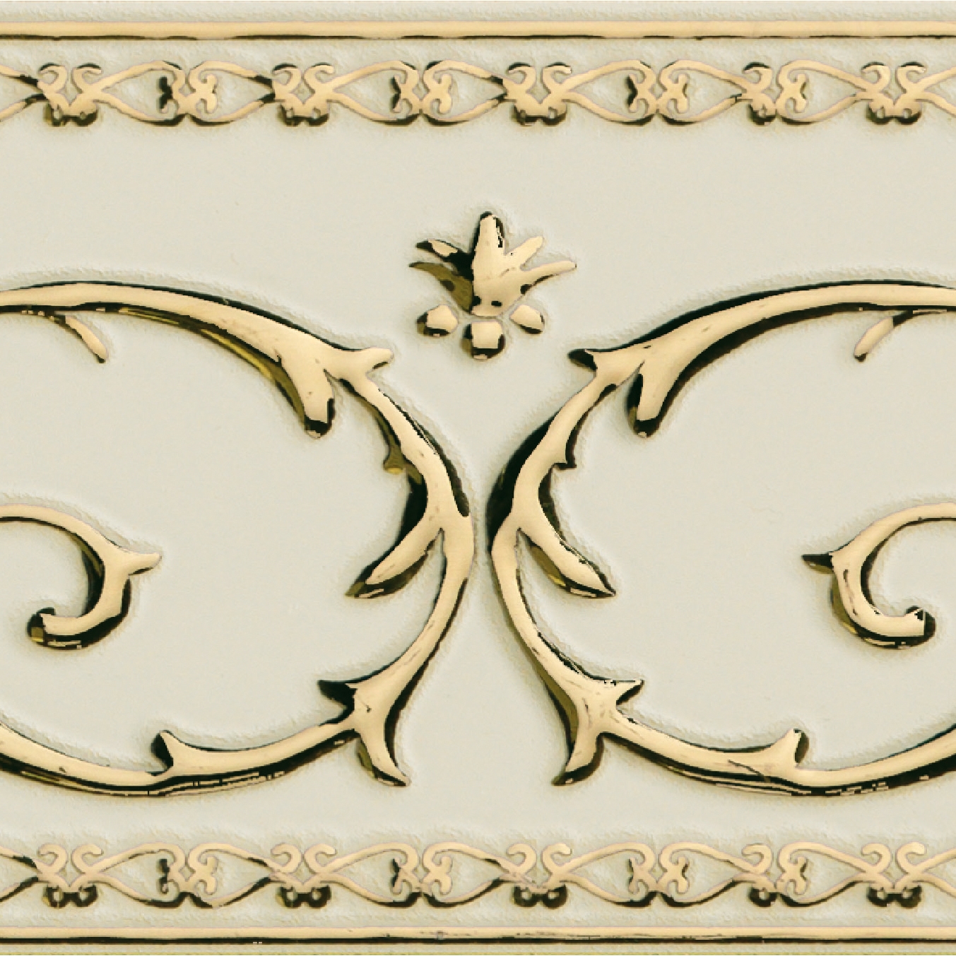 Display product Grand Elegance Gold narciso B oro su panna from manufacturer Petracer's Ceramics