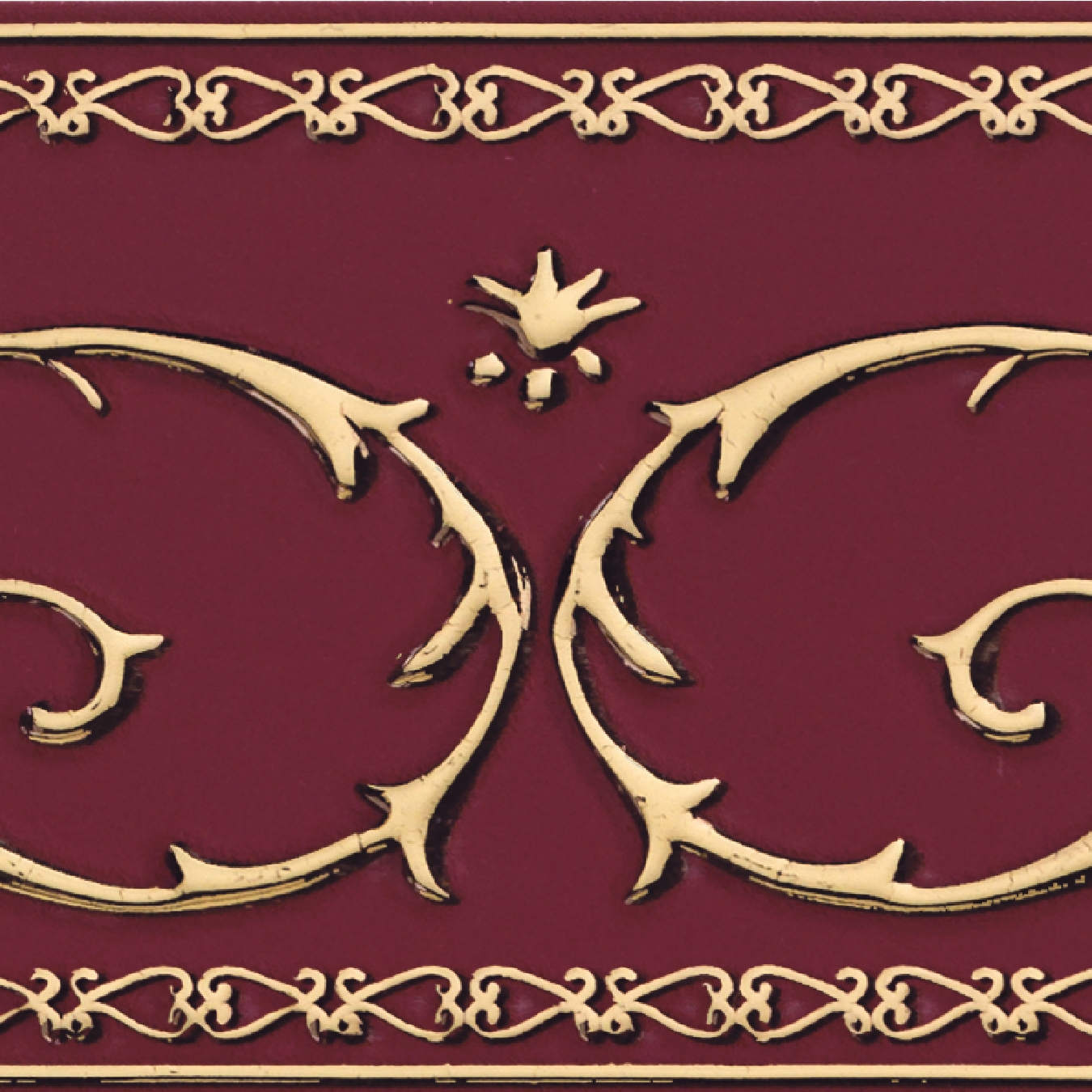 Display product Grand Elegance Gold narciso B oro su bordeaux from manufacturer Petracer's Ceramics