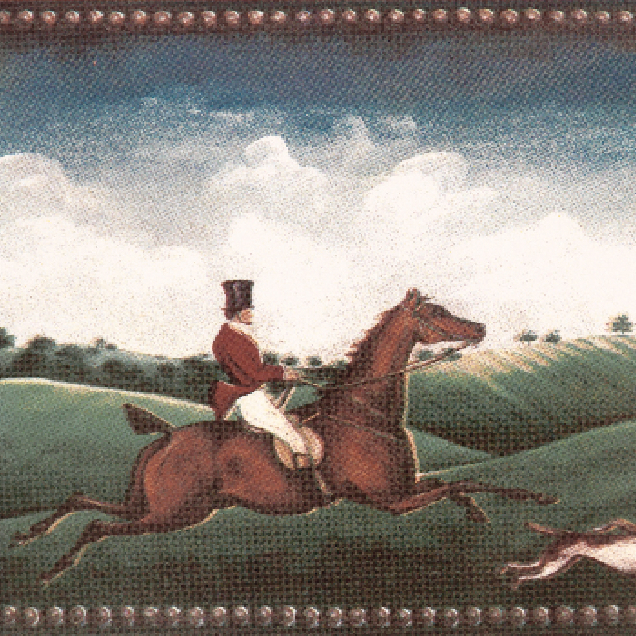 Display product Grand Elegance country life fox hunting A from manufacturer Petracer's Ceramics