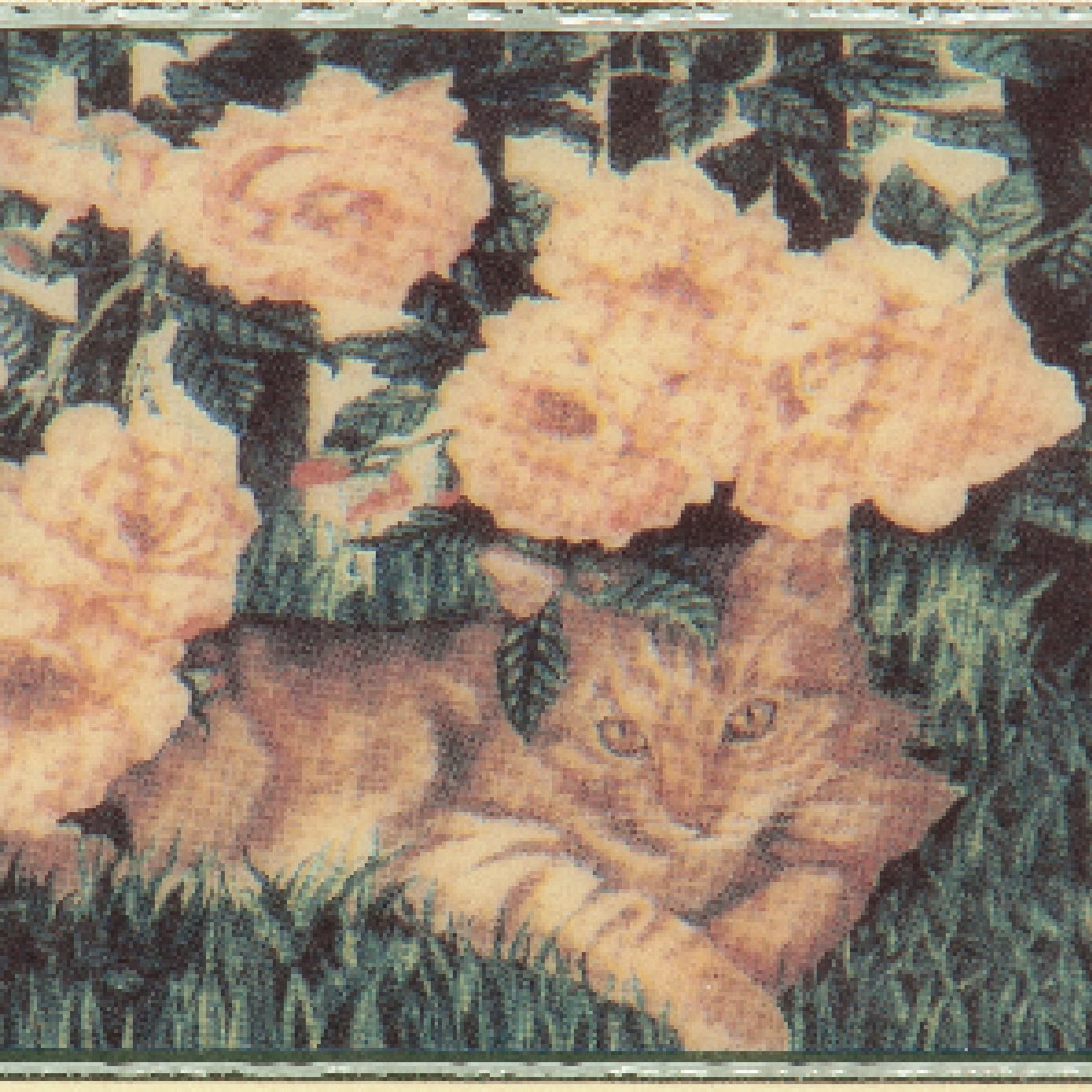 Display product Grand Elegance country life cats su crema B from manufacturer Petracer's Ceramics