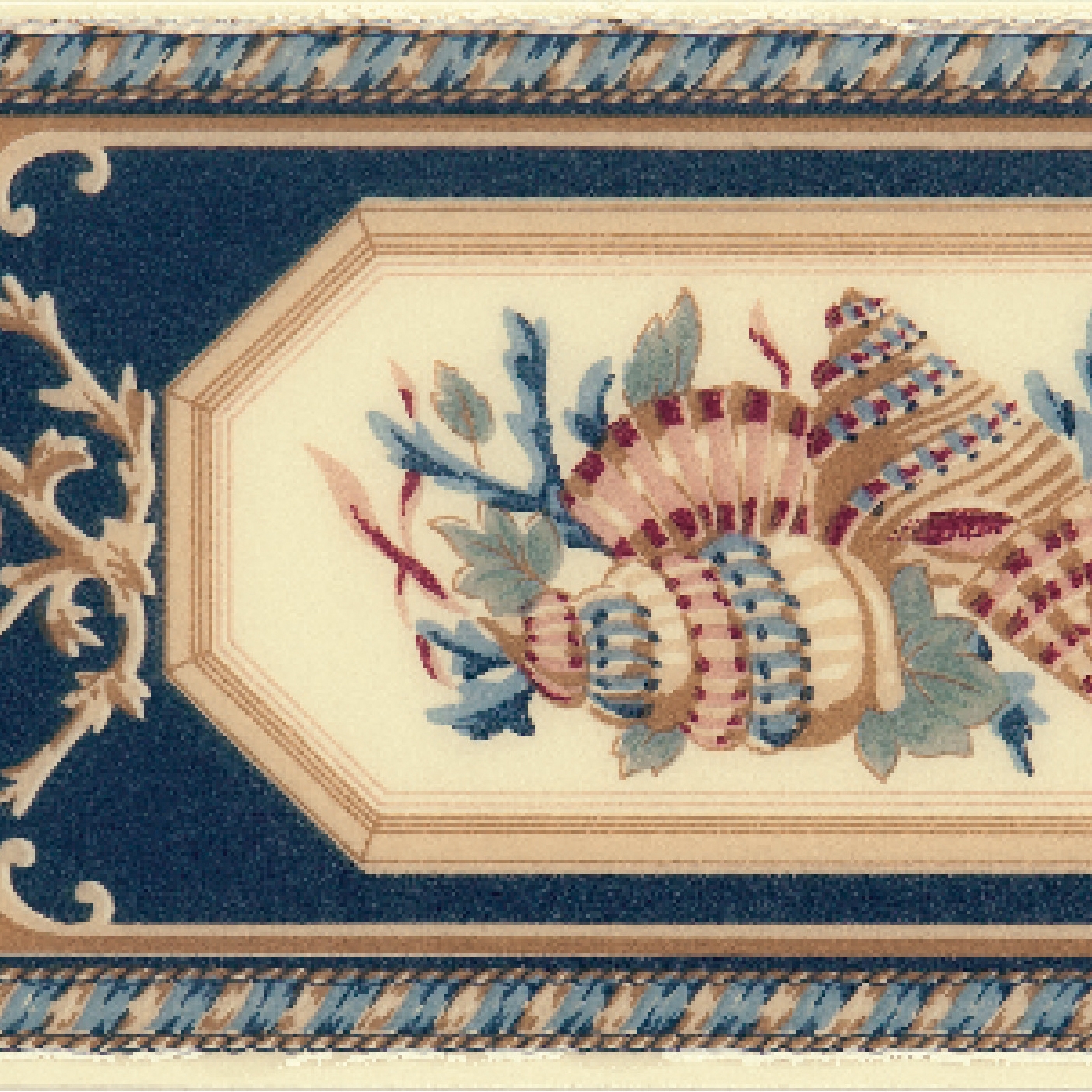 Display product Grand Elegance yacht club conchiglie su crema from manufacturer Petracer's Ceramics