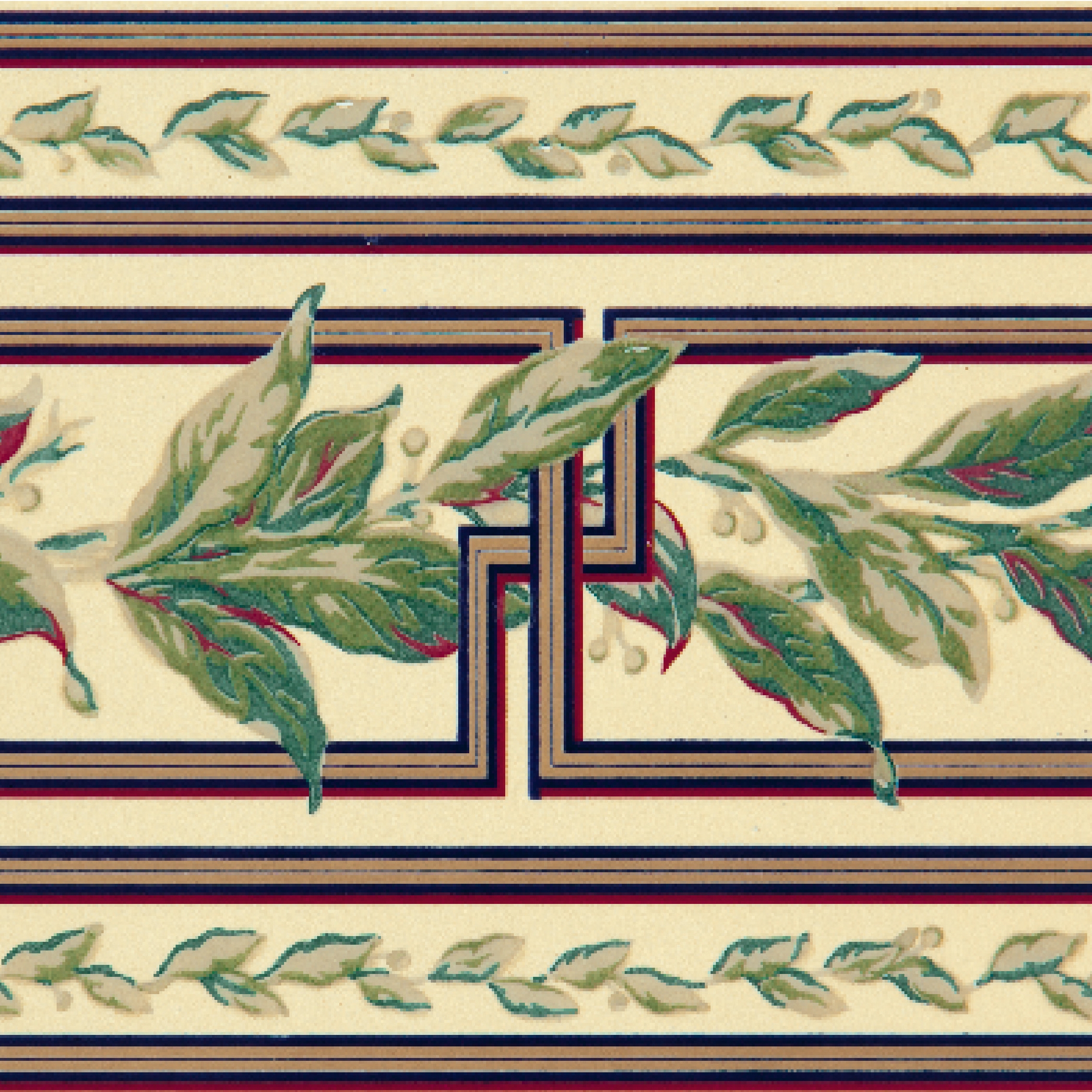 Display product Grand Elegance fleures ficus su crema from manufacturer Petracer's Ceramics