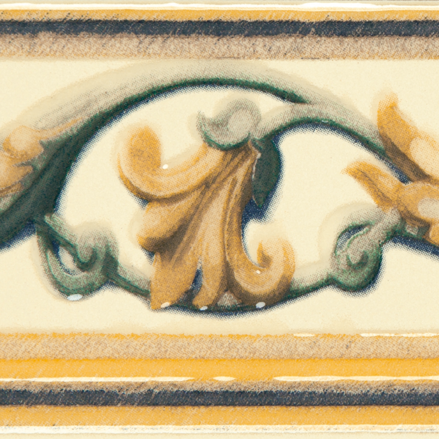 Display product Grand Elegance fleures giglio policromo su crema from manufacturer Petracer's Ceramics