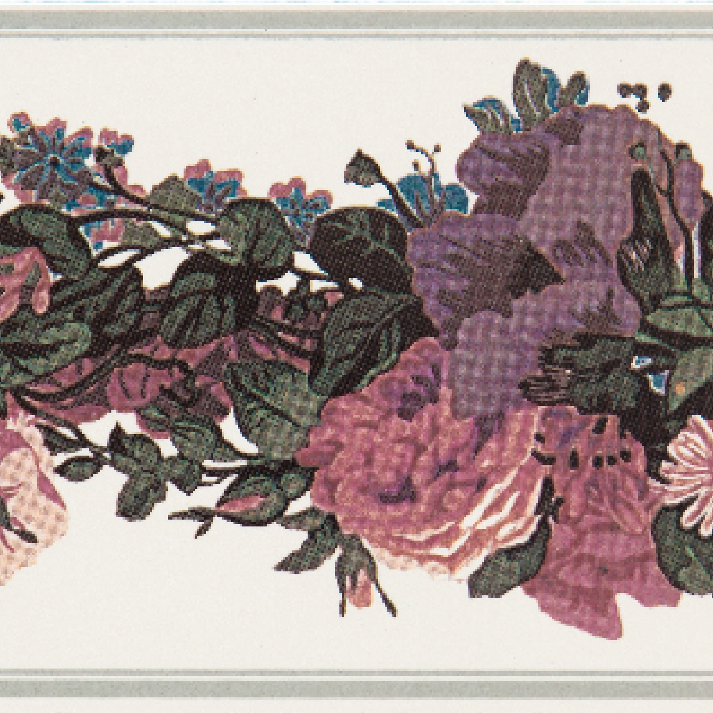 Display product Grand Elegance fleures garland su panna A from manufacturer Petracer's Ceramics