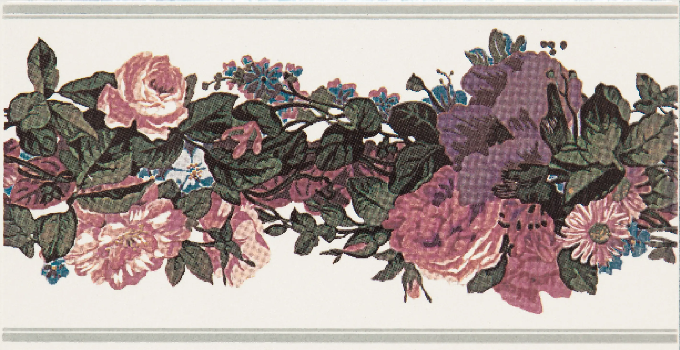 Petracer's Ceramics - Grand Elegance fleures garland su panna A