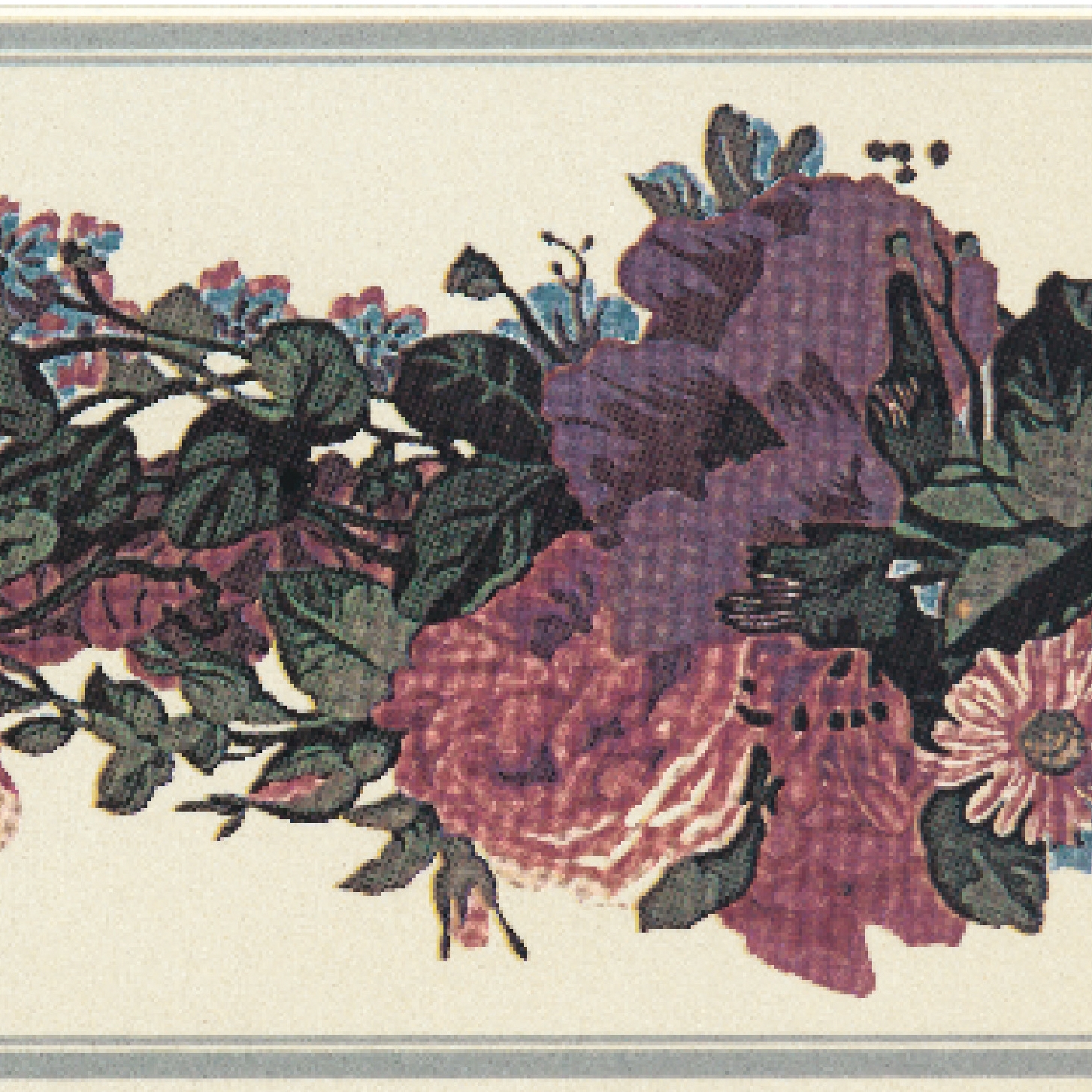 Display product Grand Elegance fleures garland su crema A from manufacturer Petracer's Ceramics