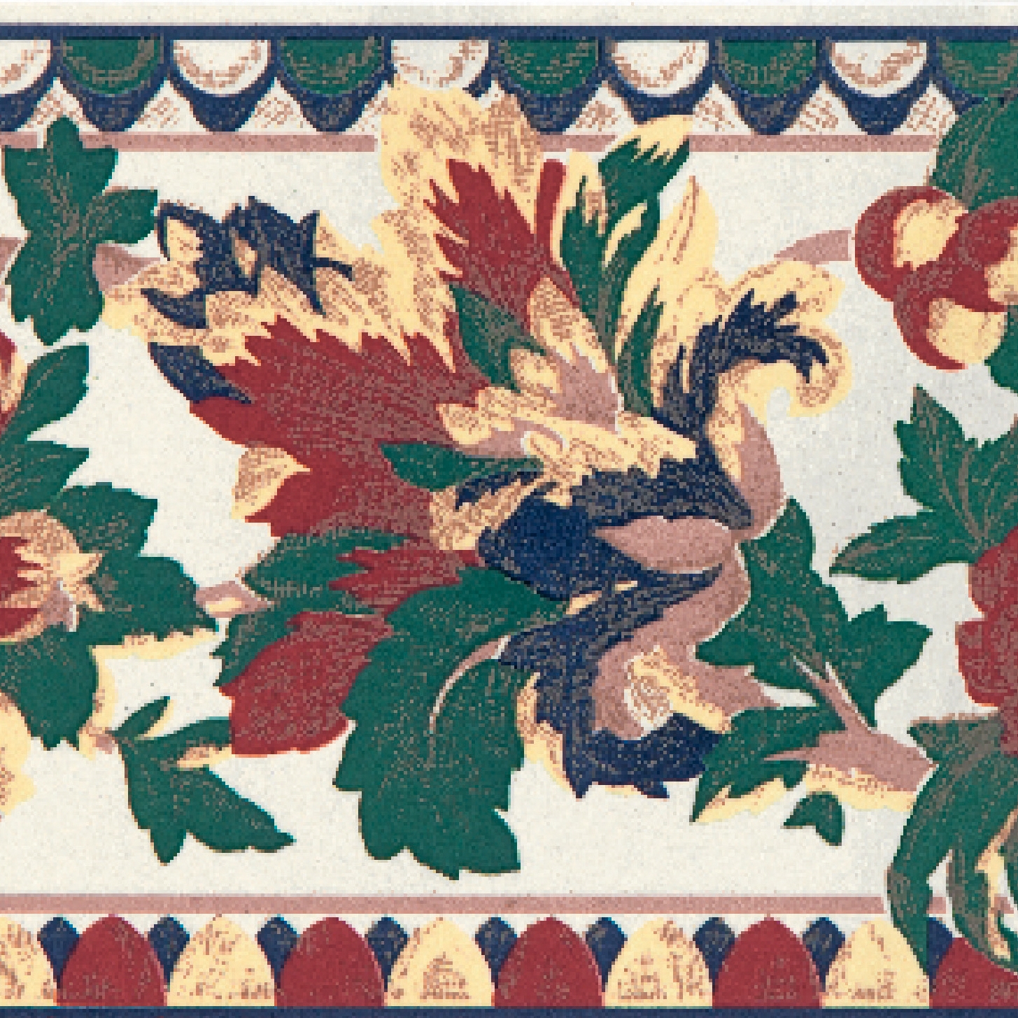 Display product Grand Elegance fleures estate su panna from manufacturer Petracer's Ceramics