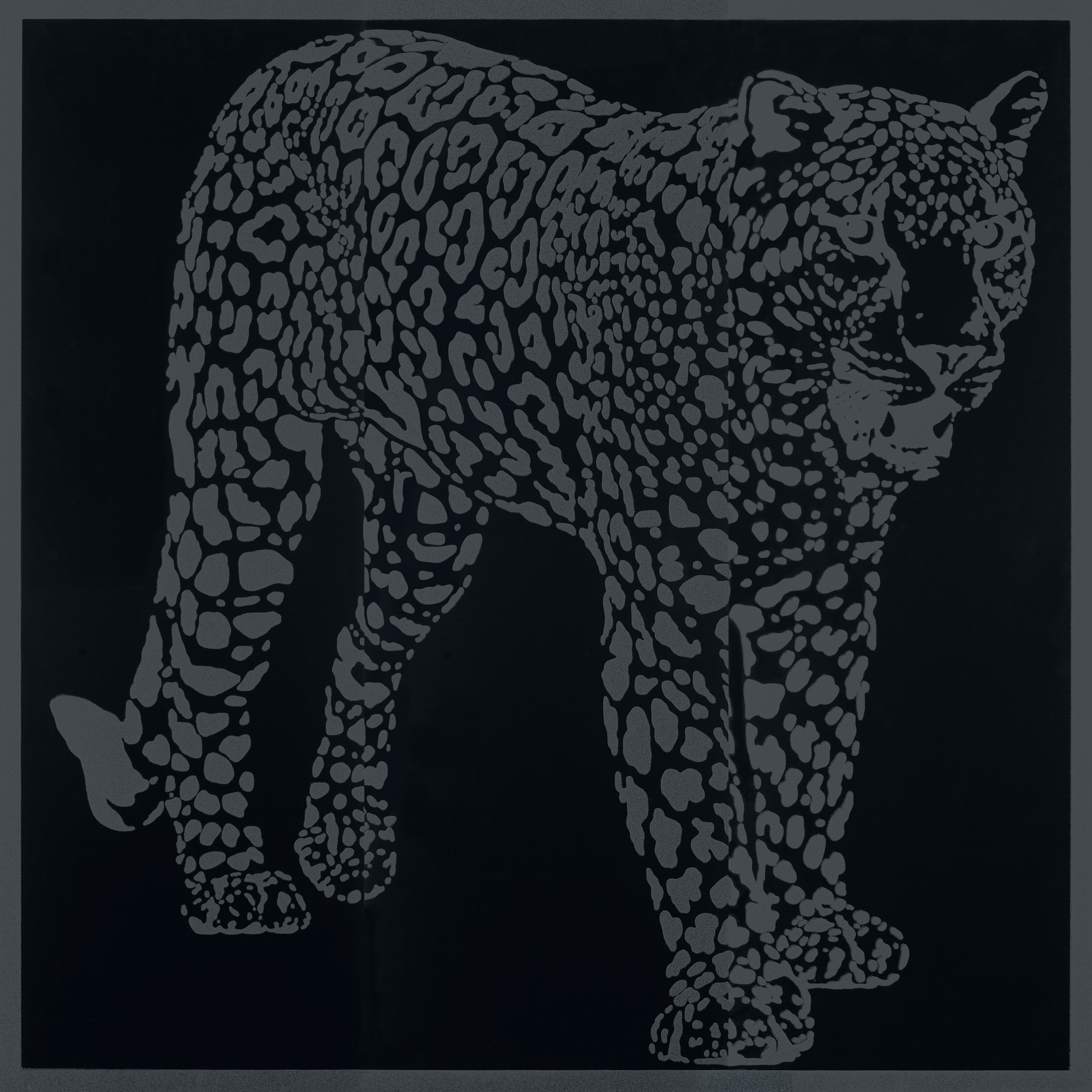 Afficher le produit Gran Galà leopardo a caccia nero du fabricant Petracer's Ceramics