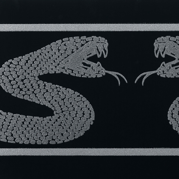 Display product Gran Galà serpente nero from manufacturer Petracer's Ceramics