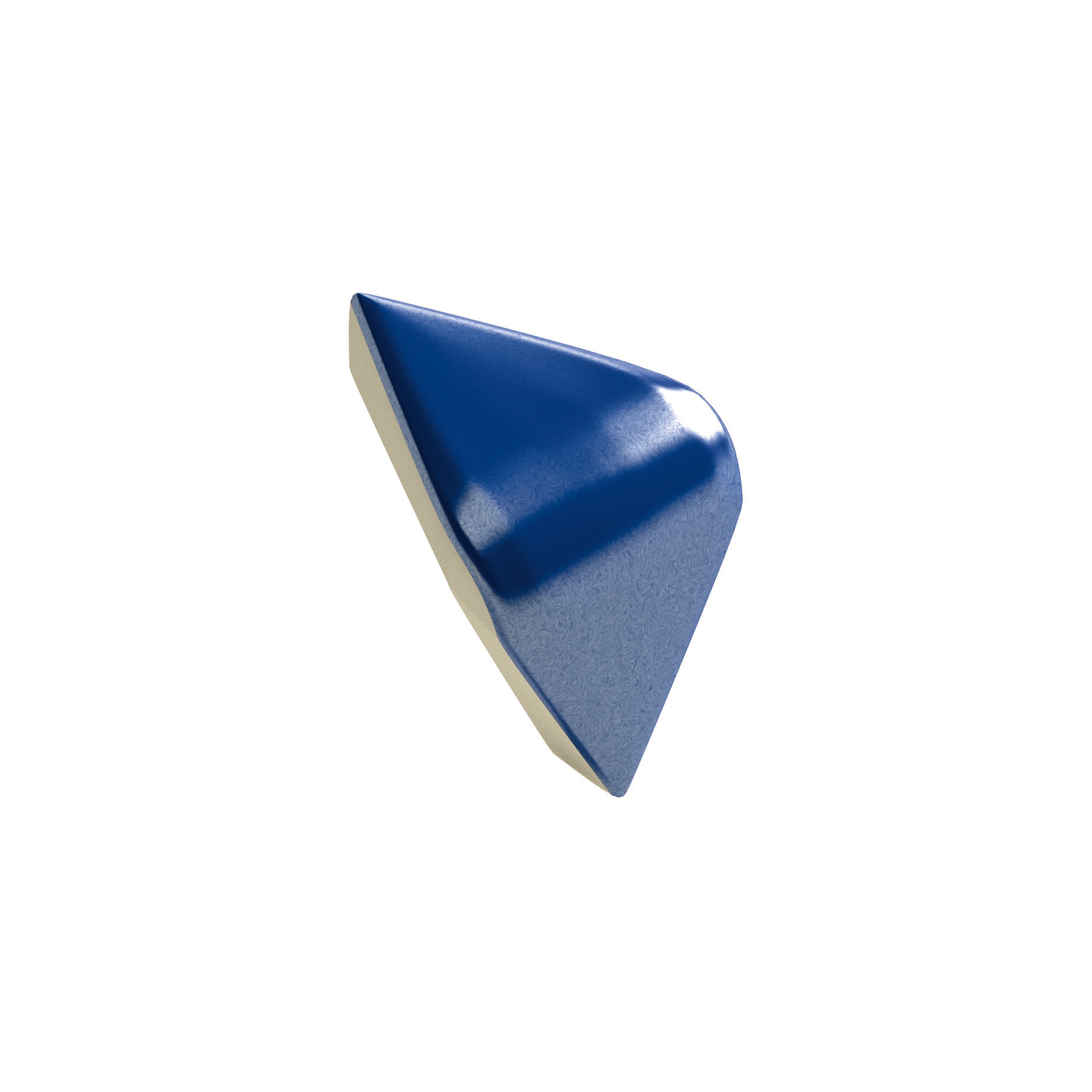 Vertoon produk Rhumbus blu oltremare external corner van vervaardiger Petracer's Ceramics