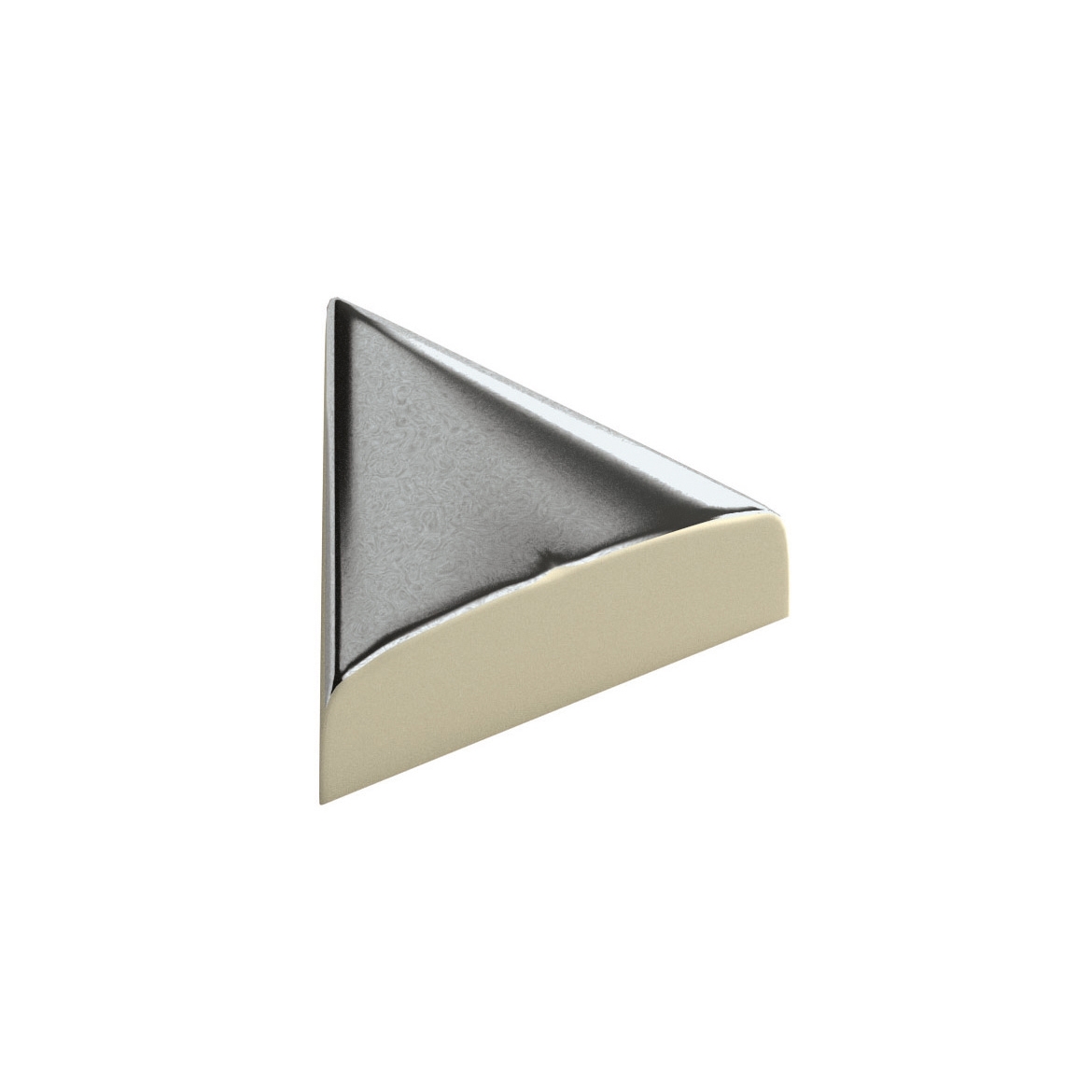 Vertoon produk Rhumbus nero lucido half block van vervaardiger Petracer's Ceramics