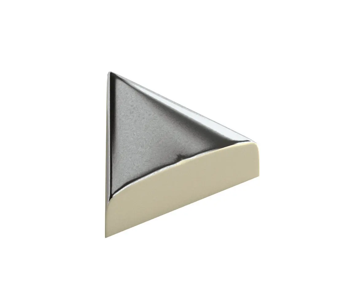 Petracer's Ceramics - Rhumbus nero lucido half block