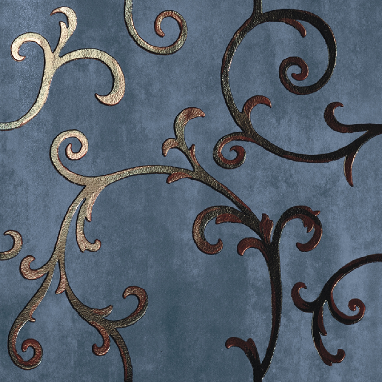 Display product Rinascimento Decorata zaffiro rame from manufacturer Petracer's Ceramics