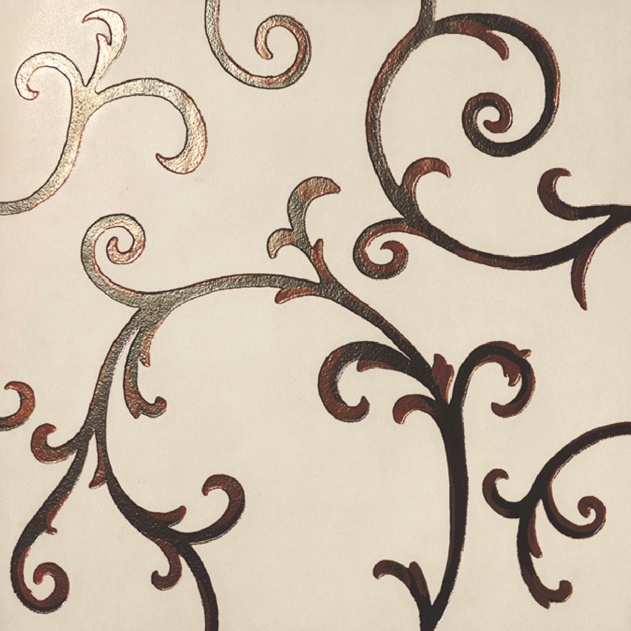 Display product Rinascimento Decorata avorio rame from manufacturer Petracer's Ceramics