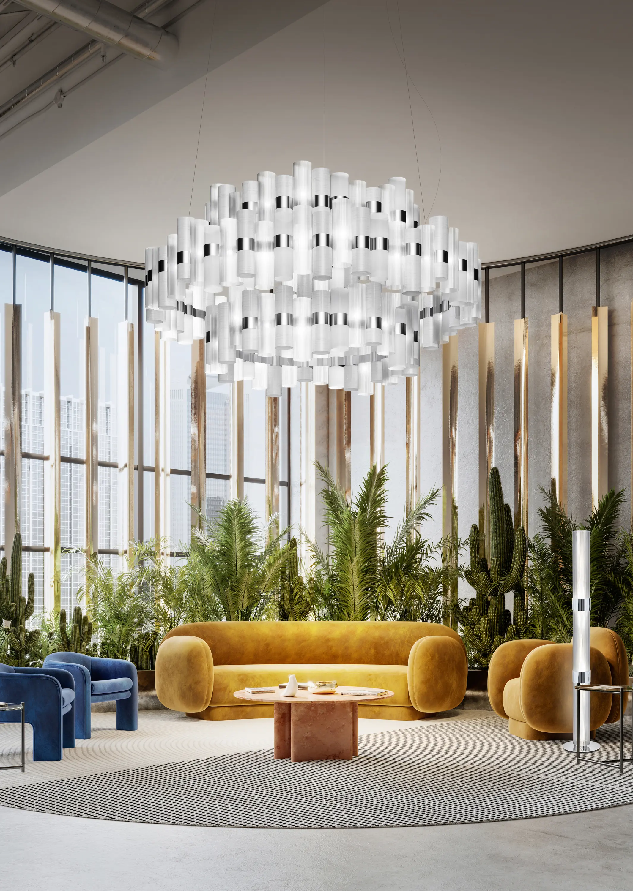 Slamp - La Lollona 4 Suspension | Pewter