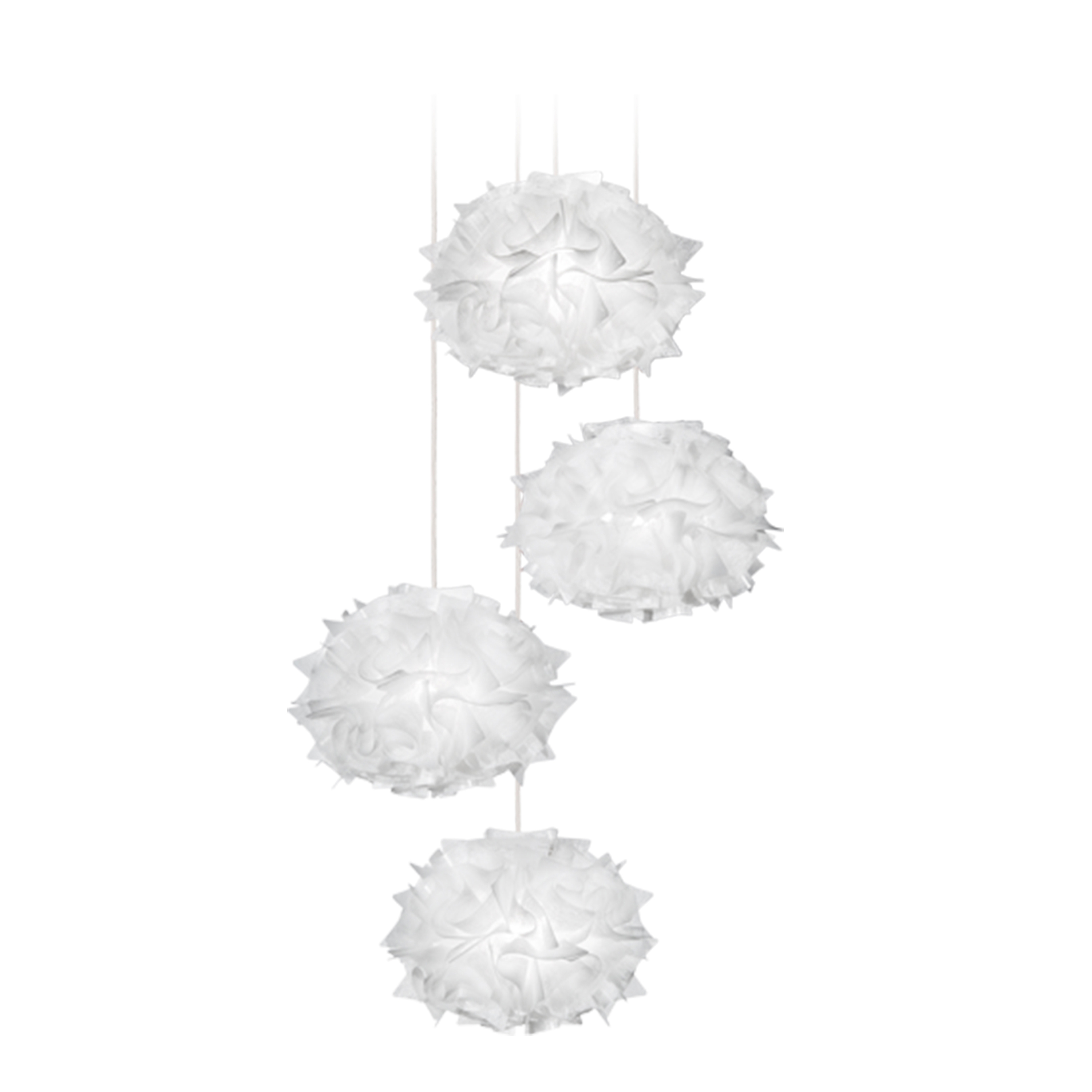 Veli Mini Quartet Suspension | Couture Transparent Wire