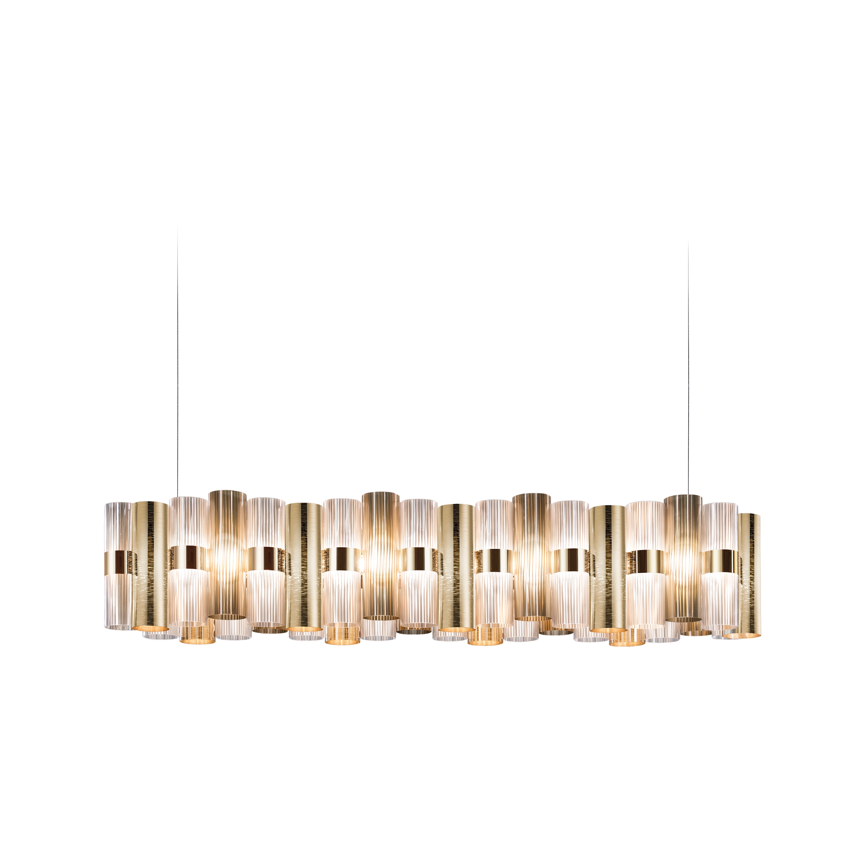 Mostra il prodotto La Lollo Linear 140 | Gold del produttore Slamp
