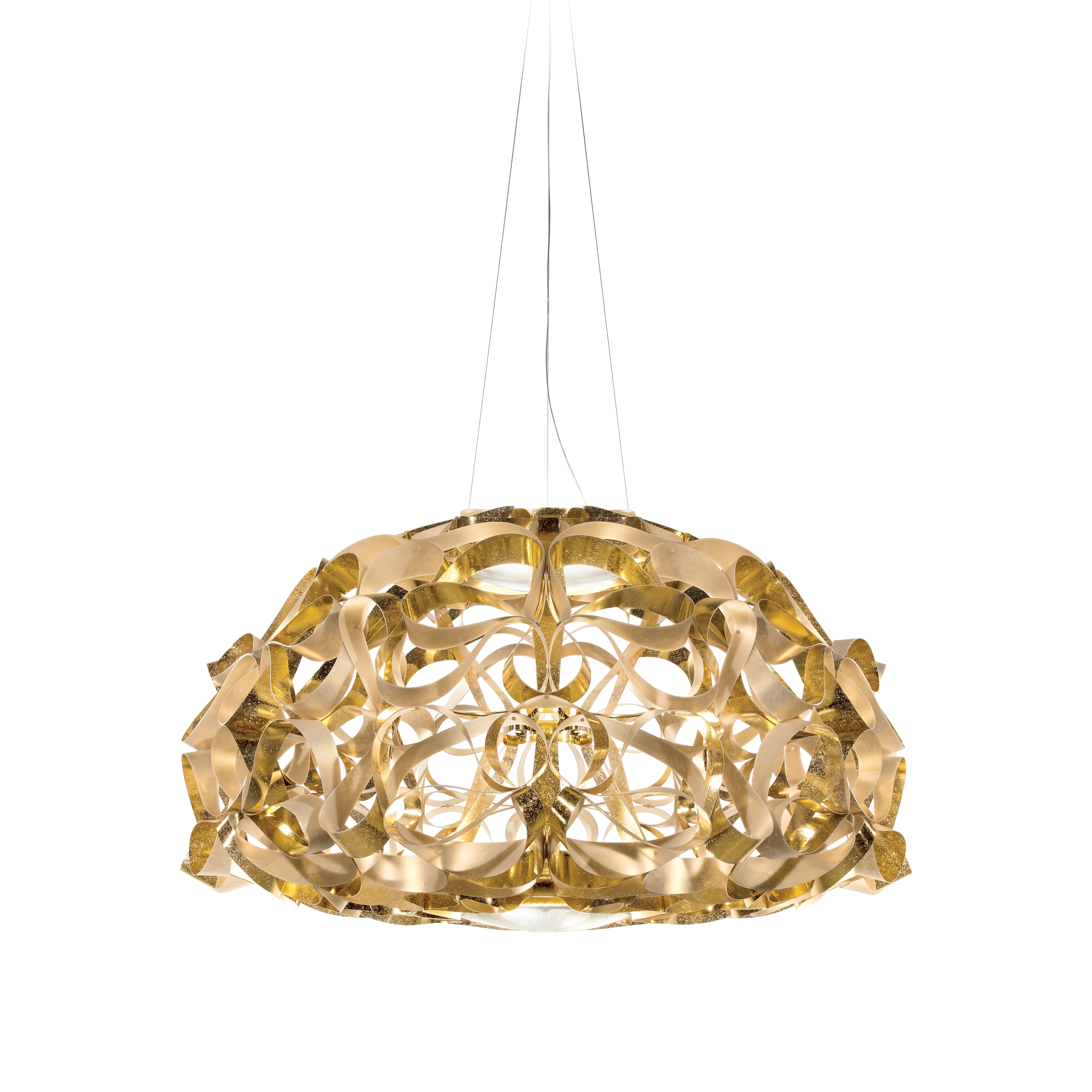 Display product Quatinca Suspension 120 | Gold from manufacturer Slamp