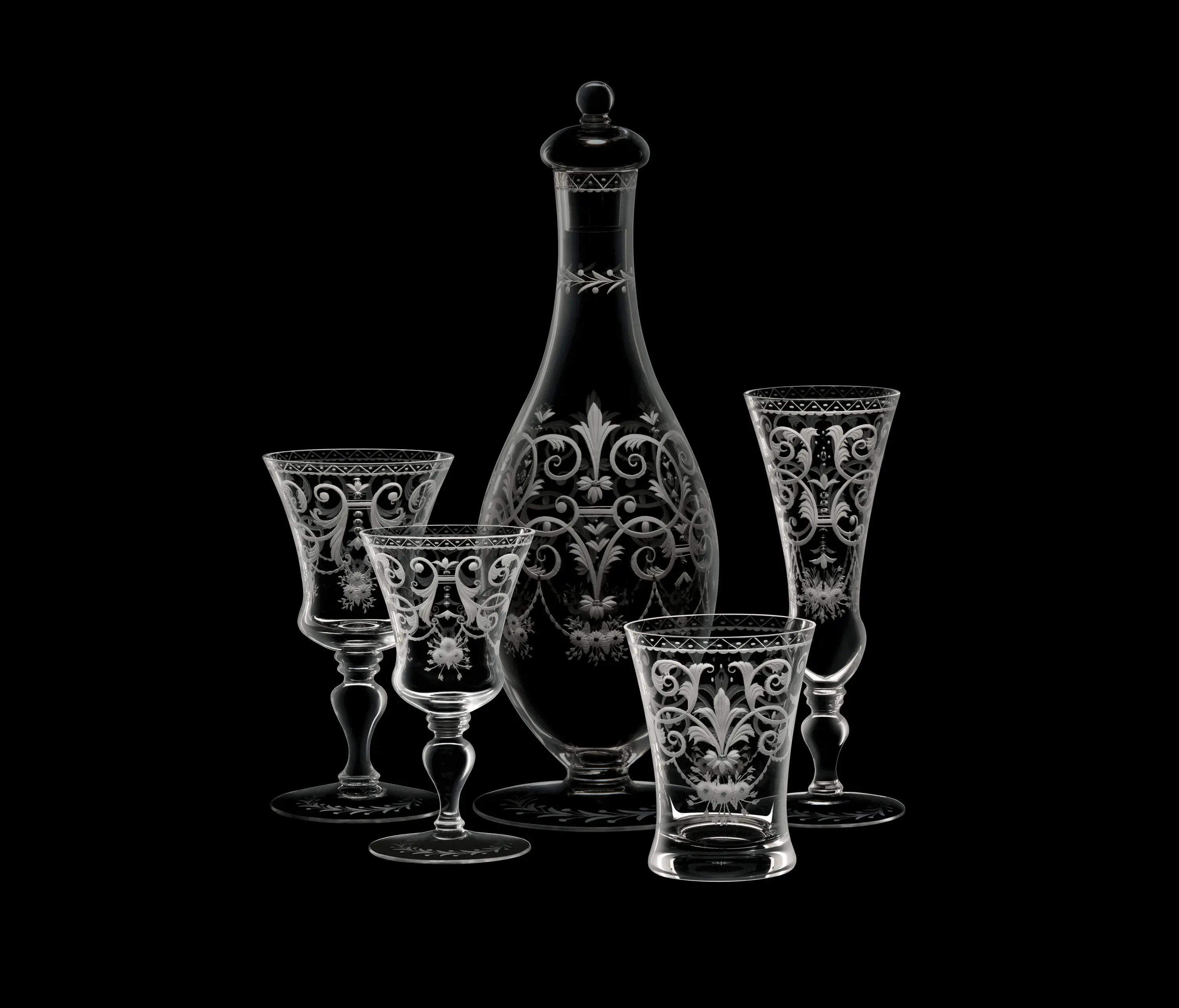 LOBMEYR - Drinking set no.231 - Barock