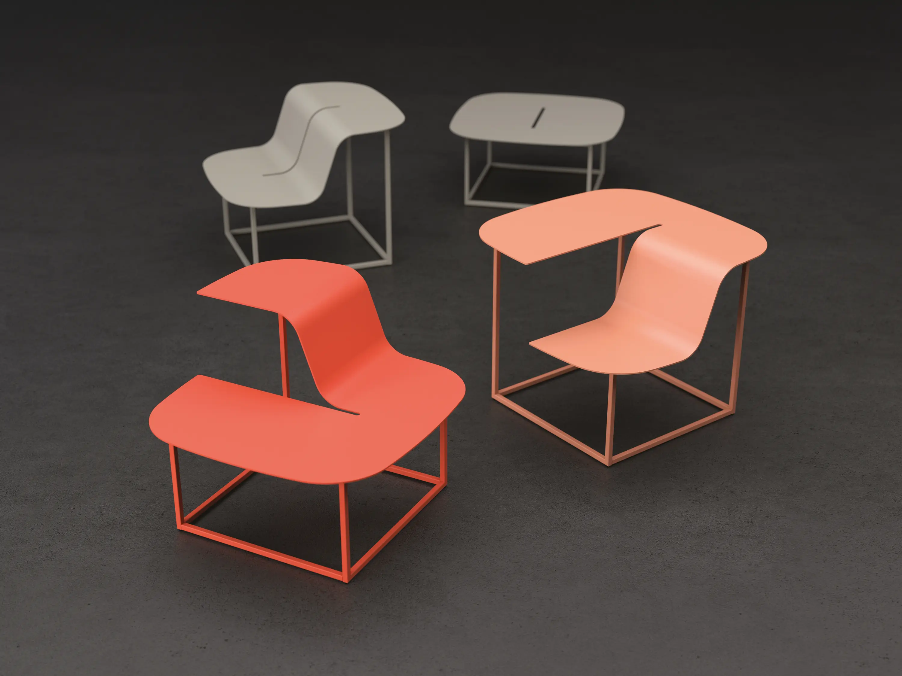 mmcité - manta | Seating unit flat version
