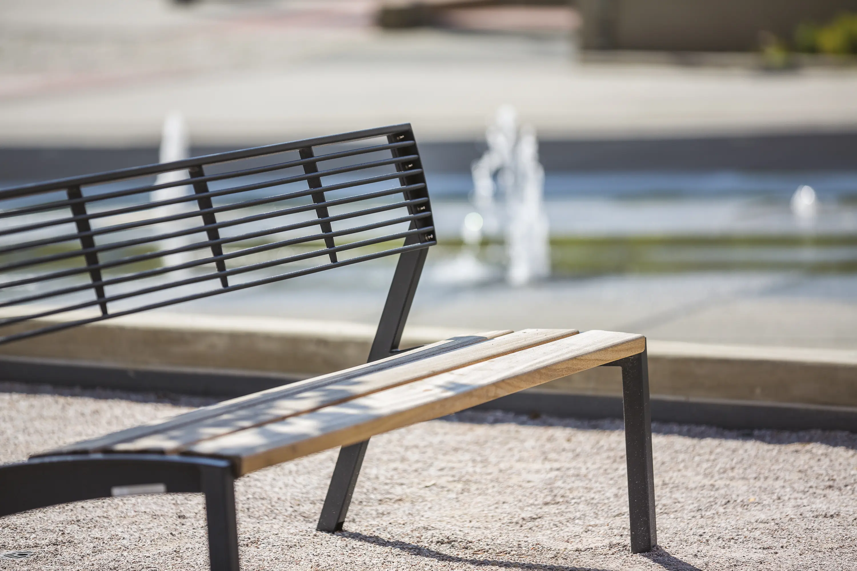 mmcité - vera | Bench with backrest