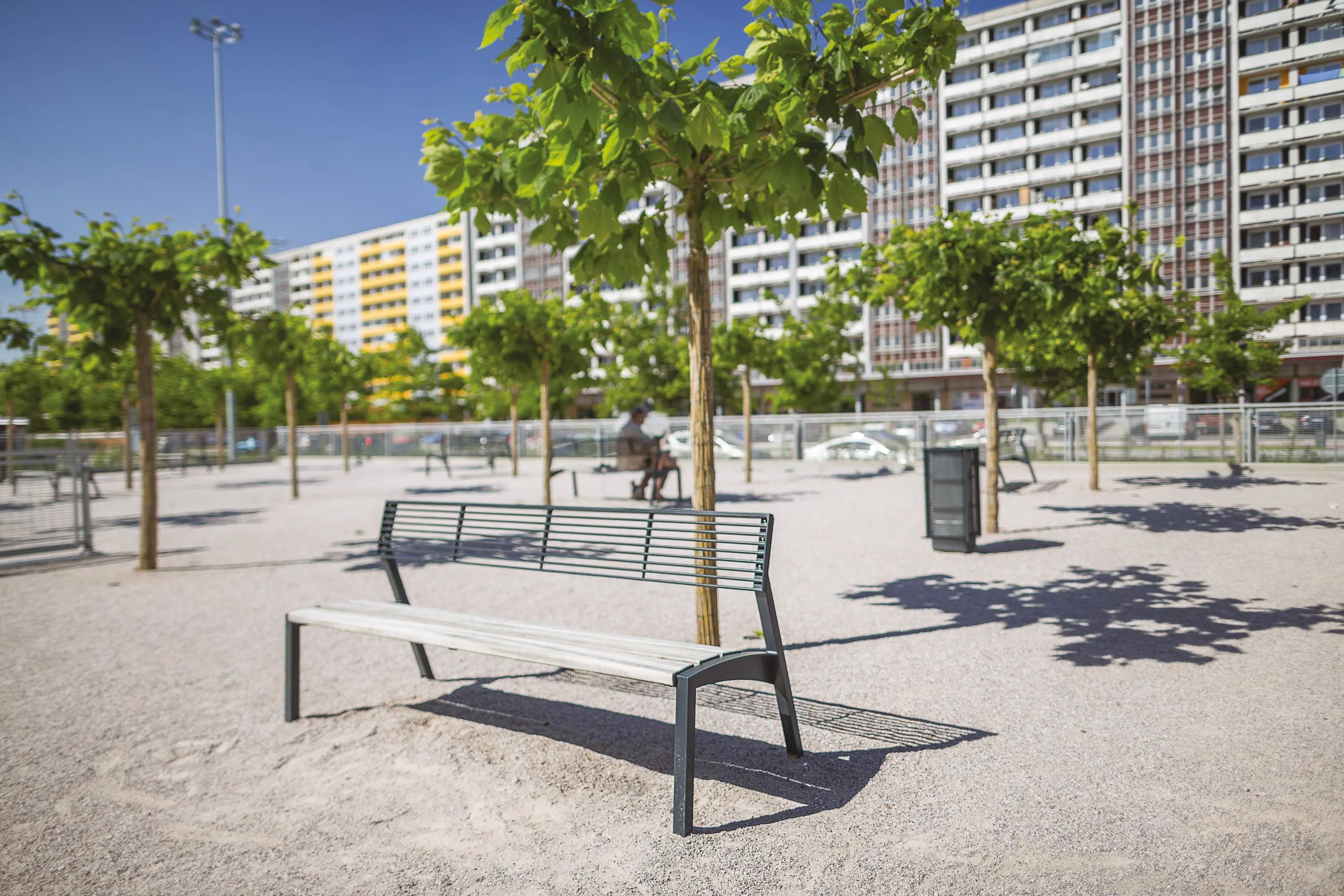 mmcité - vera | Bench with backrest