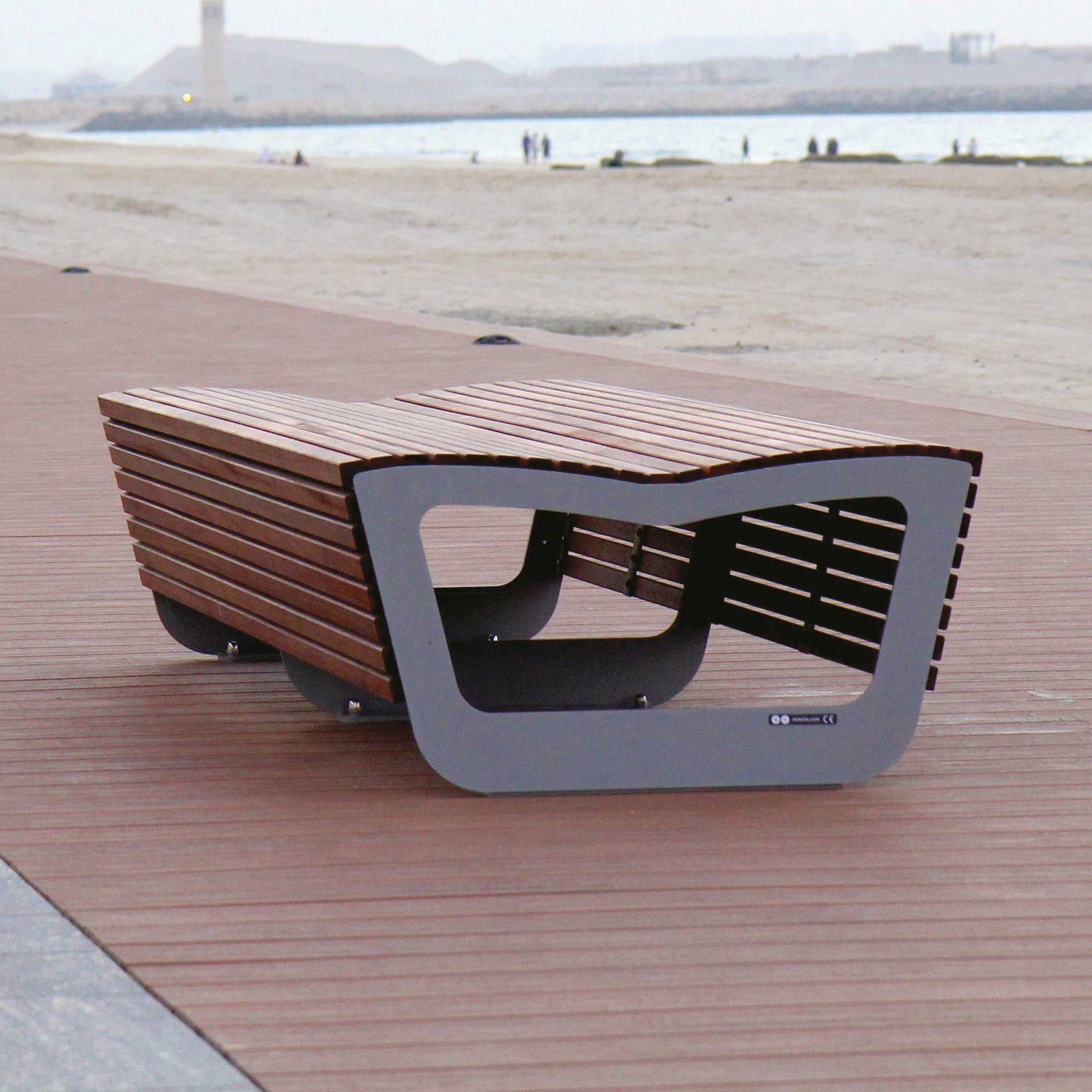 Display product landscape | Two-sided park bench from manufacturer mmcité