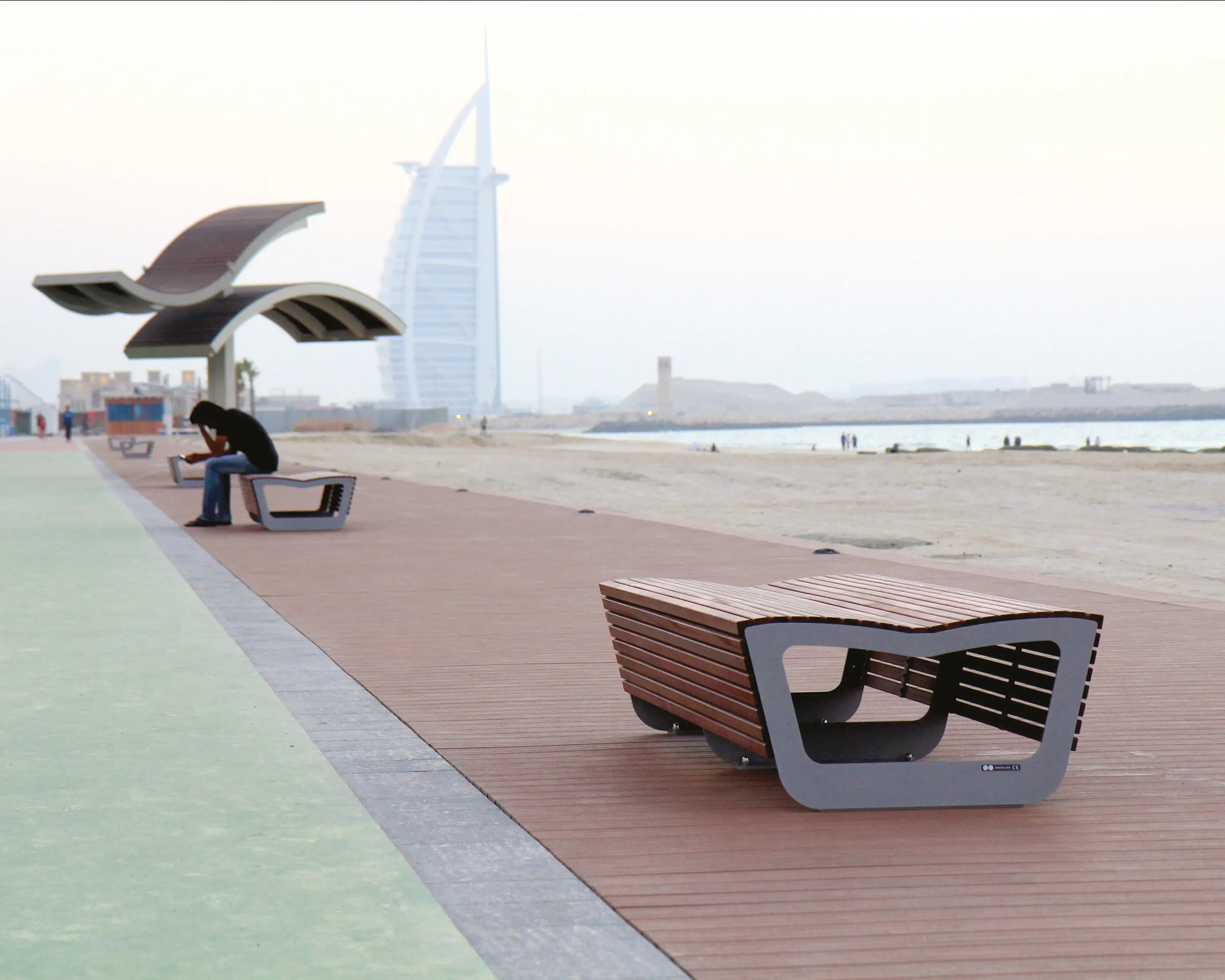 mmcité - landscape | Two-sided park bench