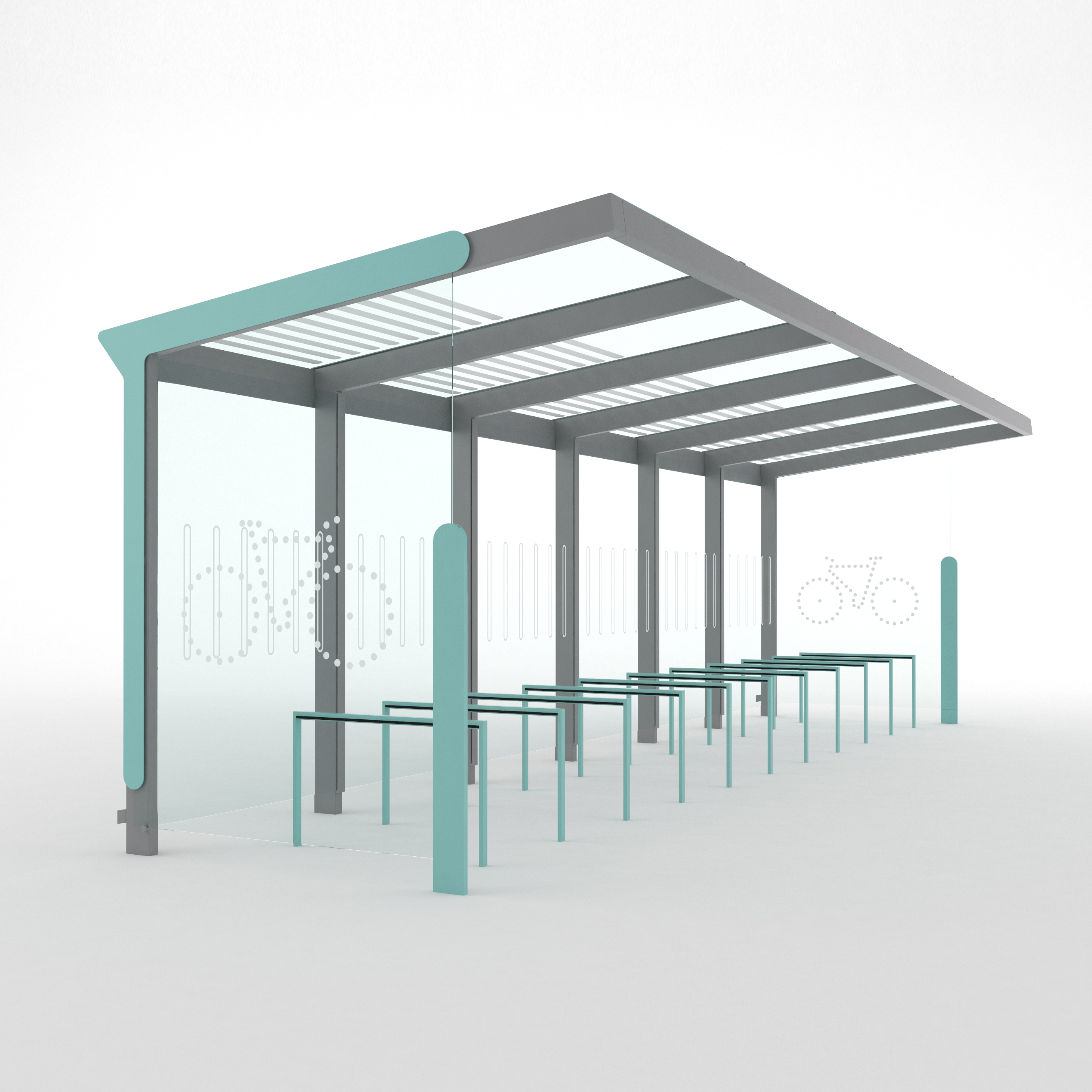 Display product aureo velo | Bicycle shelter from manufacturer mmcité