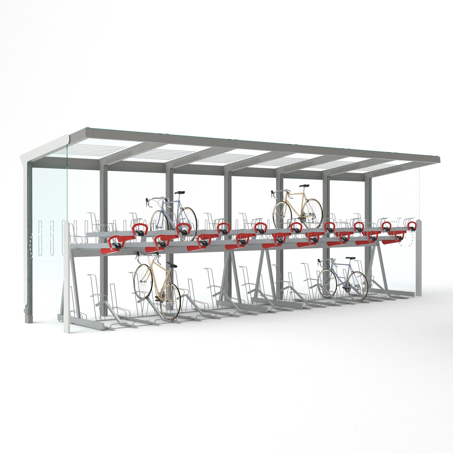 Display product aureo velo | Bicycle shelter from manufacturer mmcité
