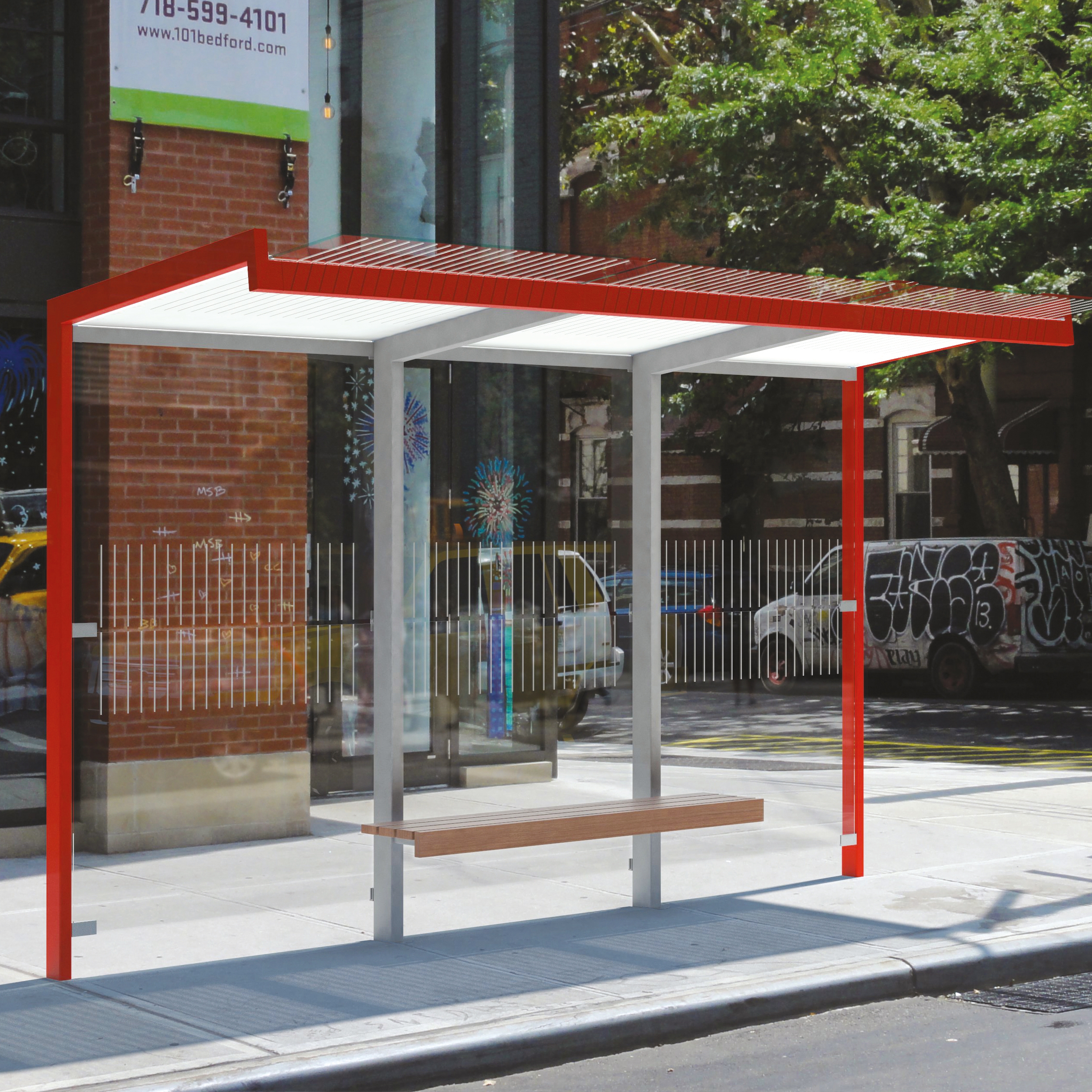 Display product geomere | Bus stop shelter from manufacturer mmcité