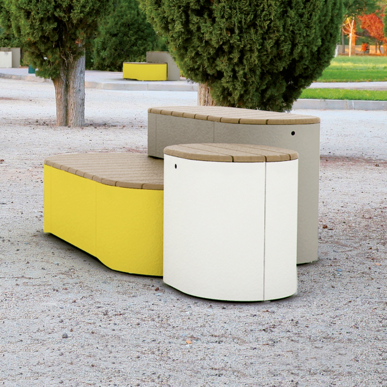 Produkt urban islands | Set aus drei Sitzobjekten des Herstellers mmcité anzeigen