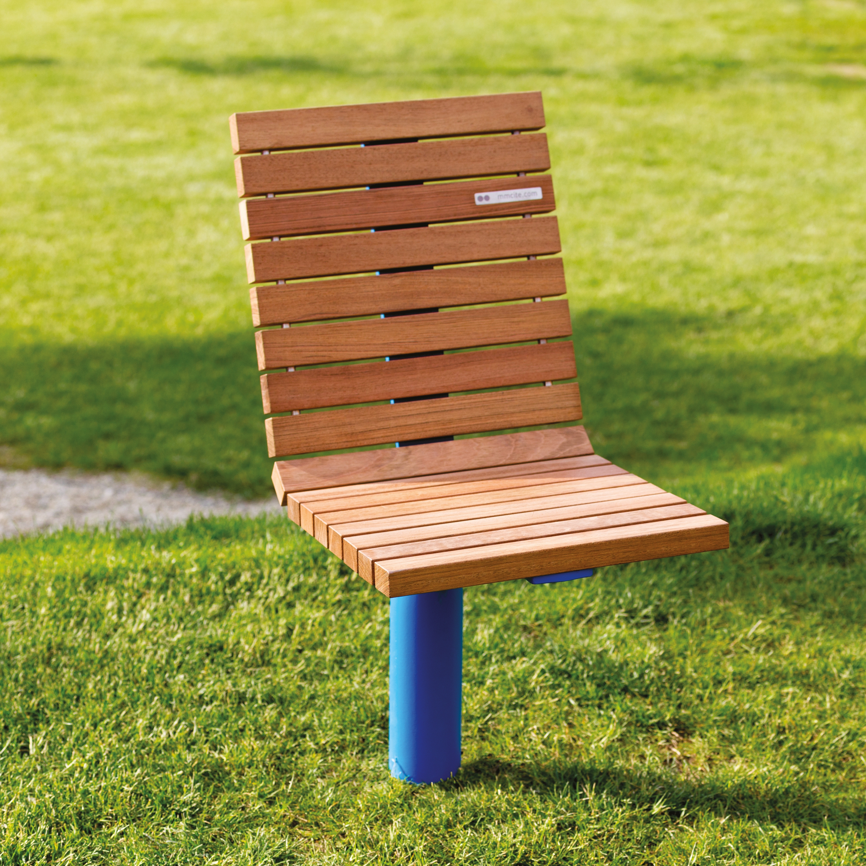 Display product vltau | Park bench with backrest from manufacturer mmcité