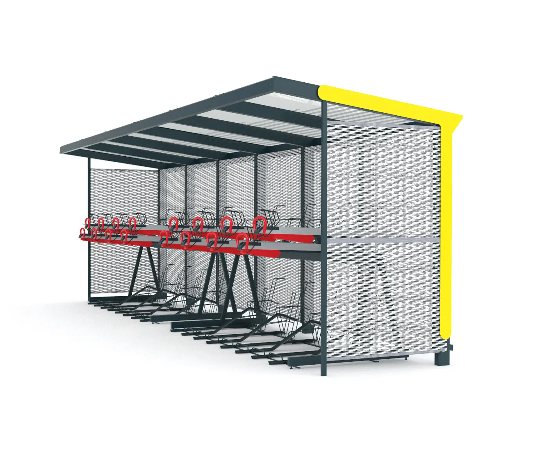 mmcité - aureo velo | Wartehallen für doppelstöckiges Deponieren von Fahrrädern