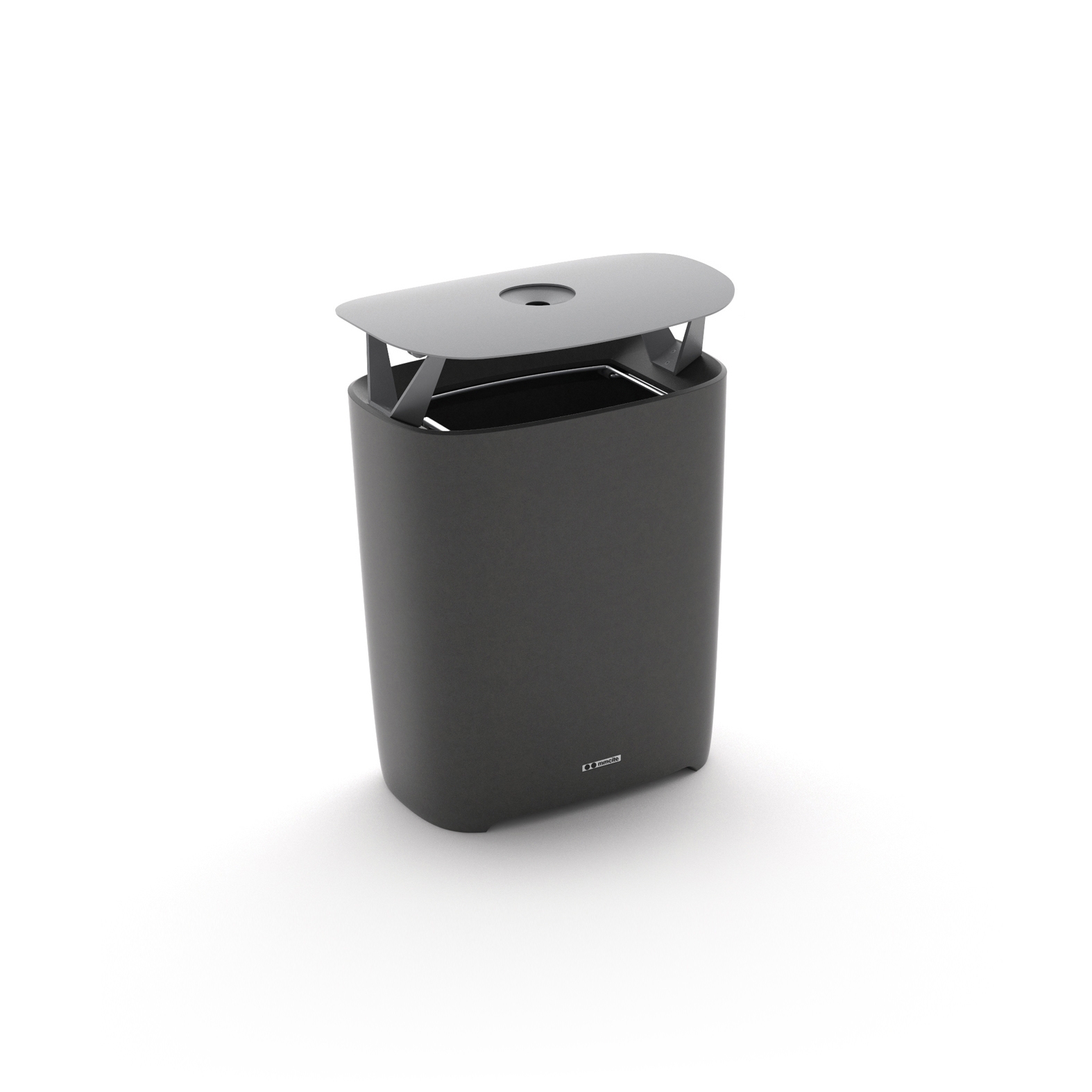 Display product better | Litter bin with top from manufacturer mmcité