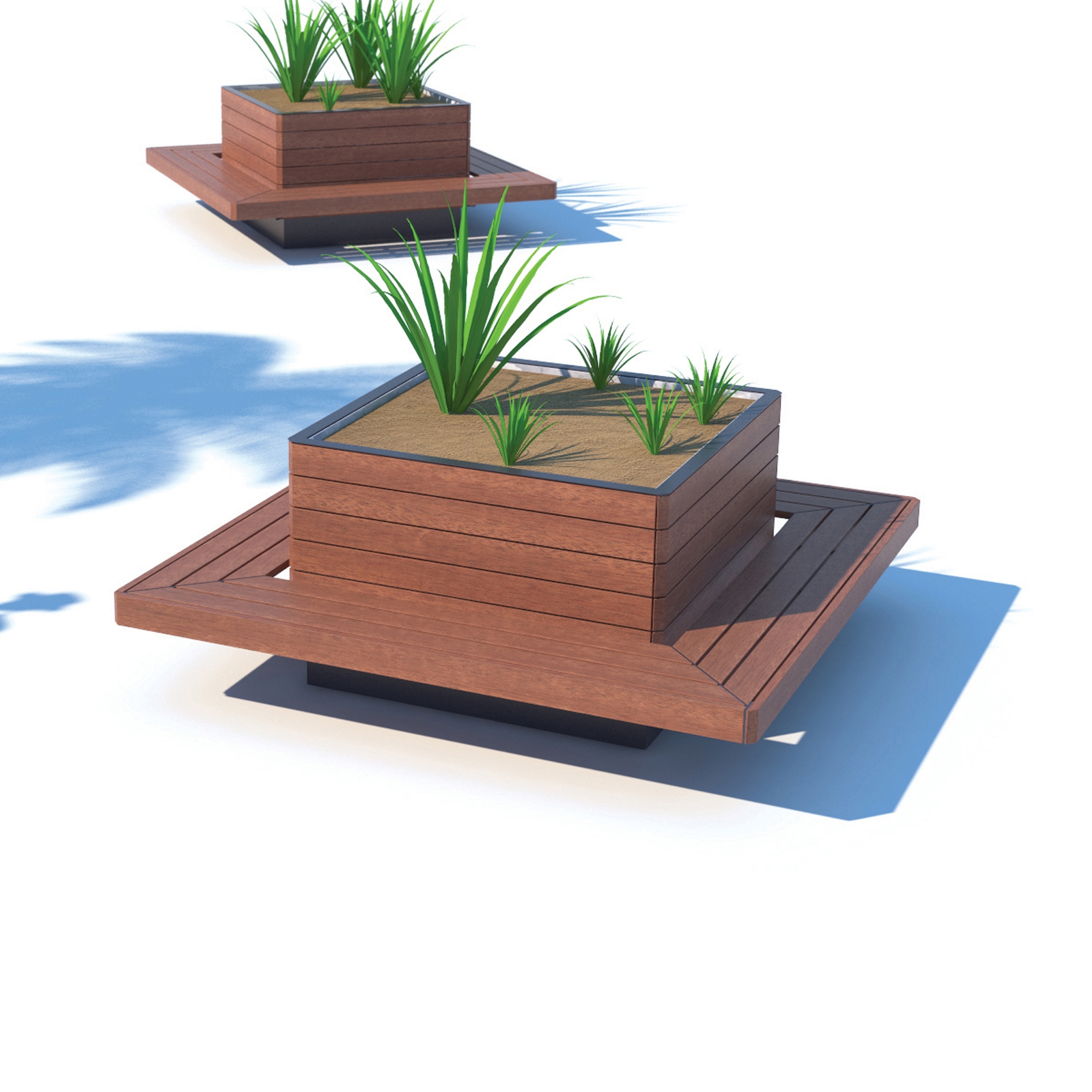Display product květa | Planters with seating surface from manufacturer mmcité