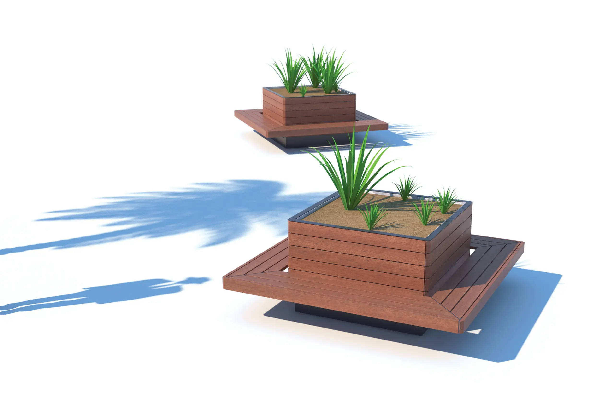 mmcité - květa | Planters with seating surface