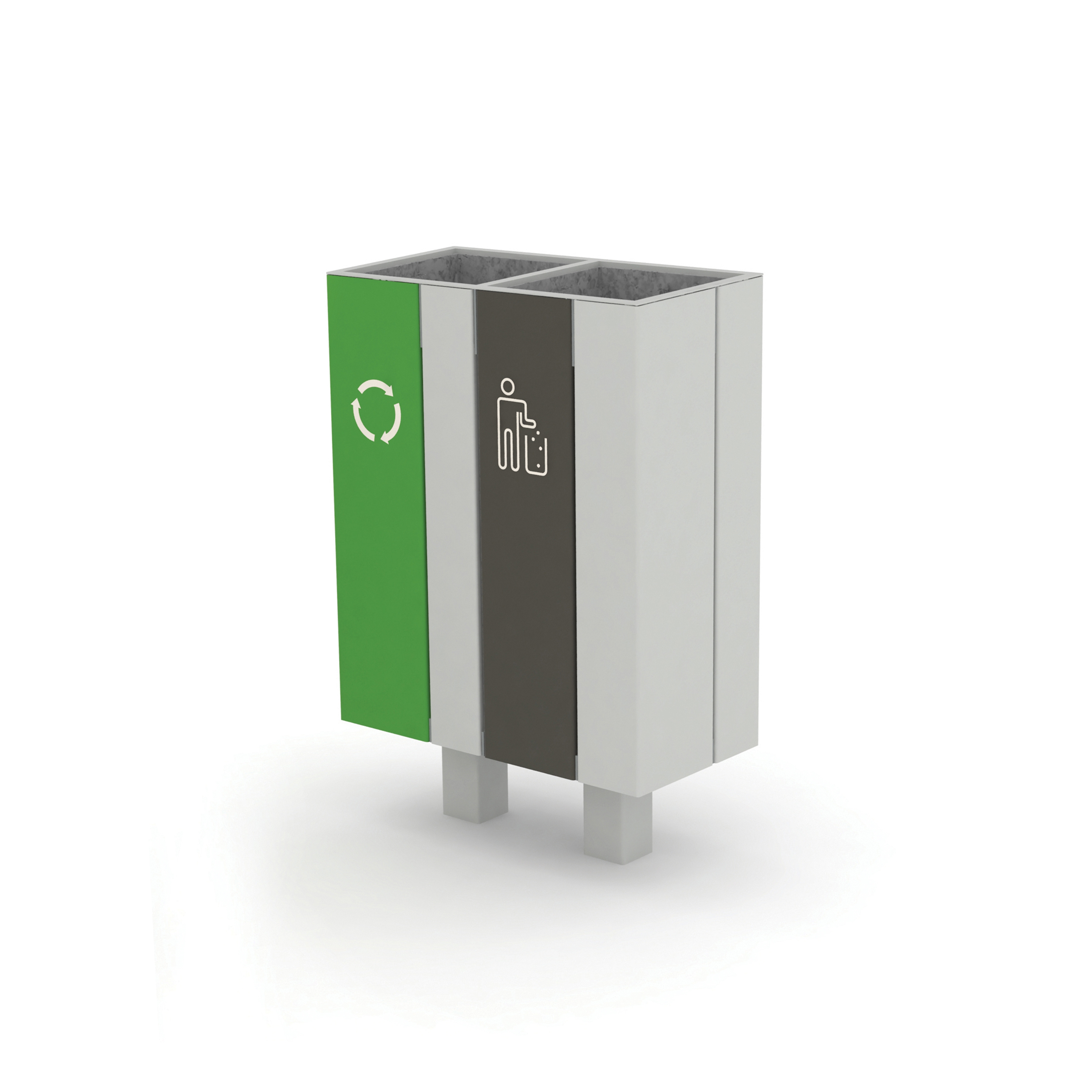 Display product nanuk | Litter bin double from manufacturer mmcité