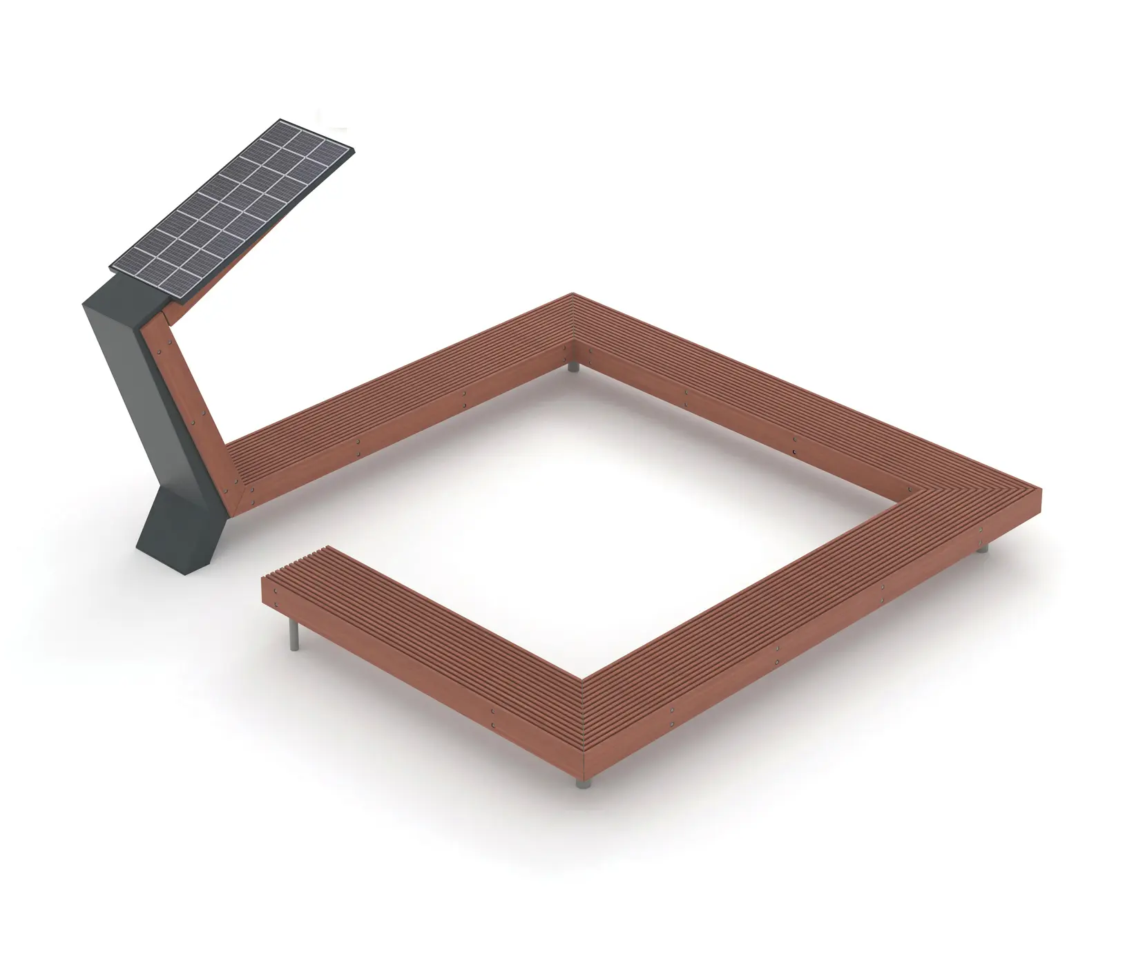 mmcité - woody scorpio | Solar bench