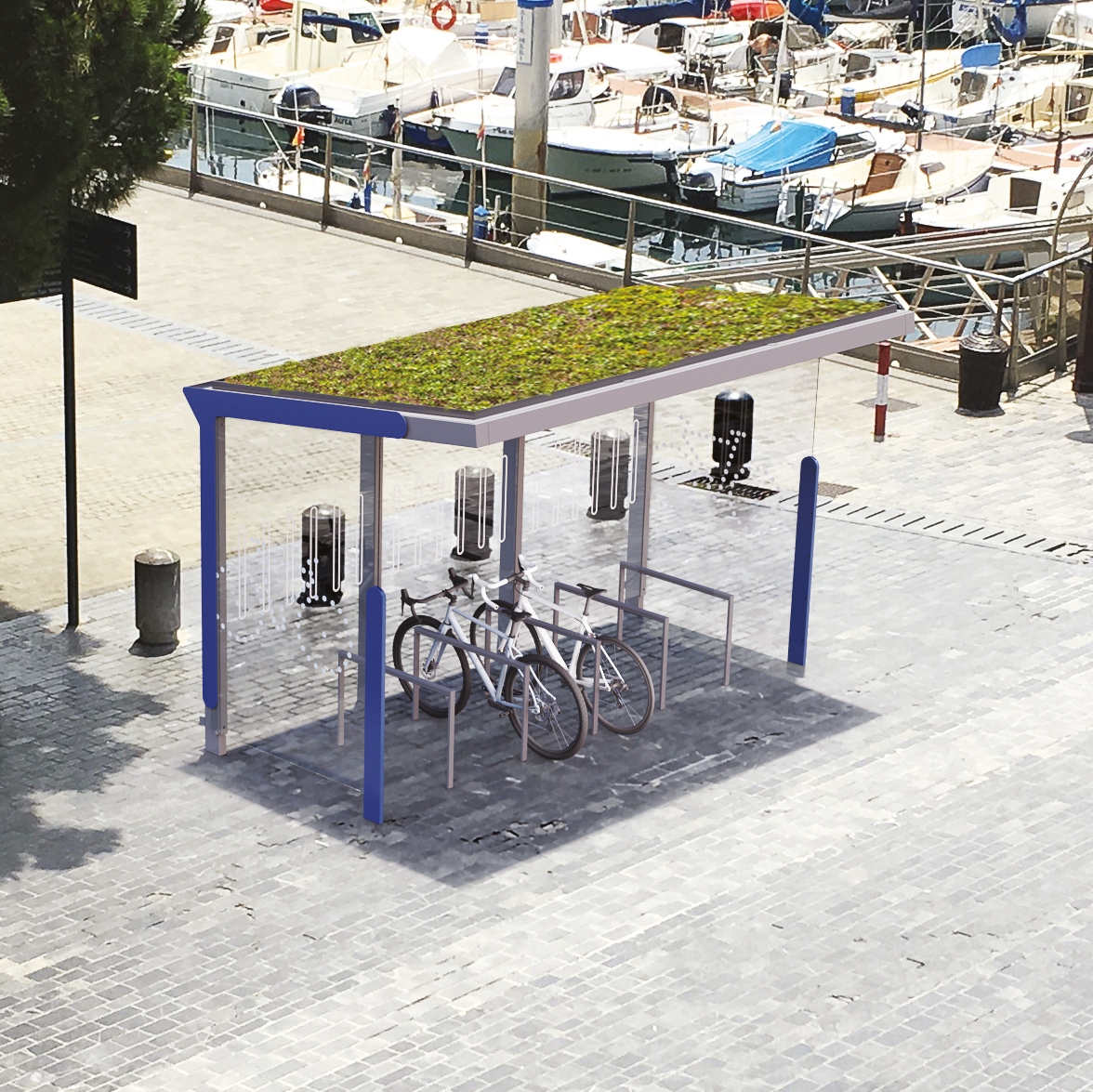 Mostra il prodotto aureo velo green | Pensilina con il tetto verde del produttore mmcité