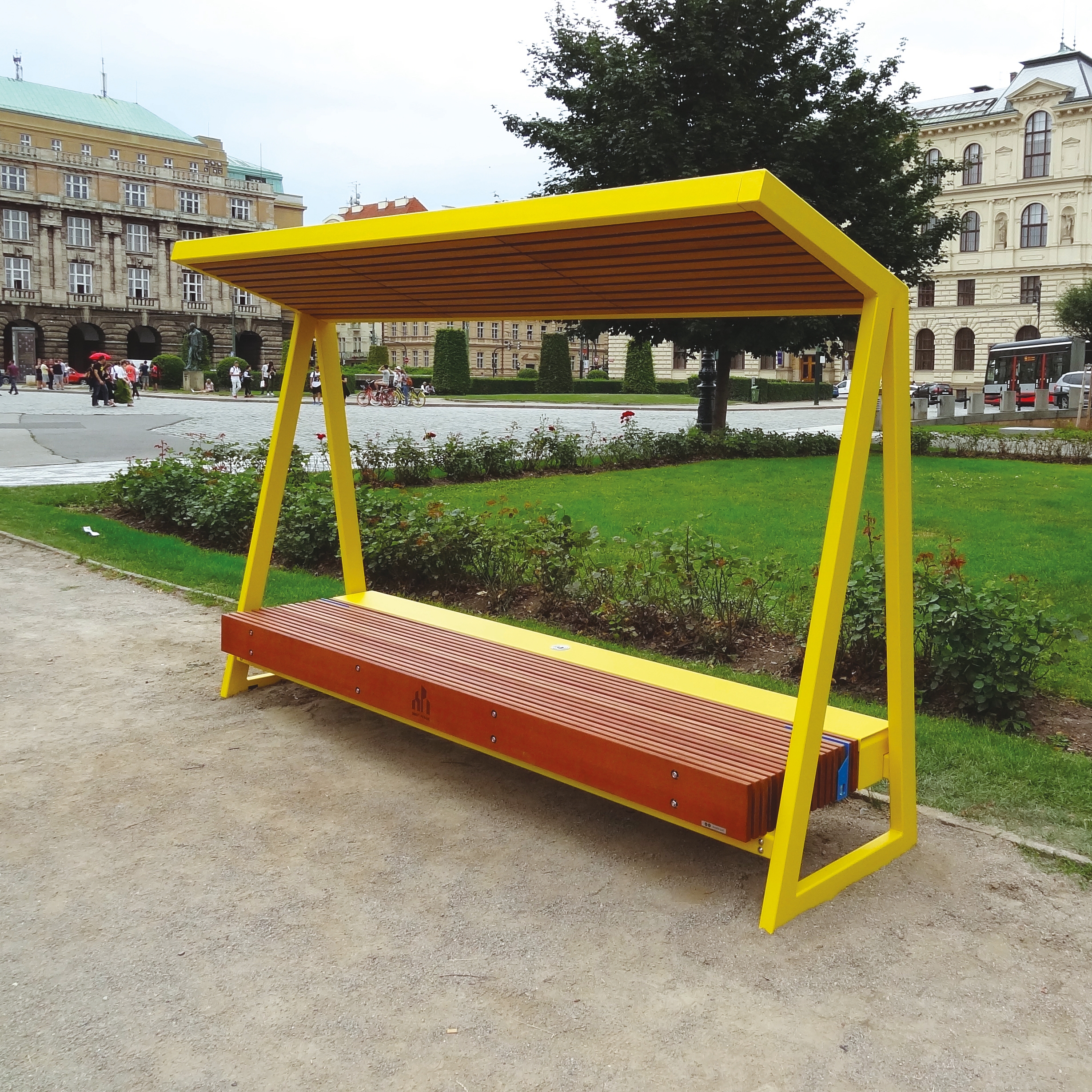 woody solar | Solar bench