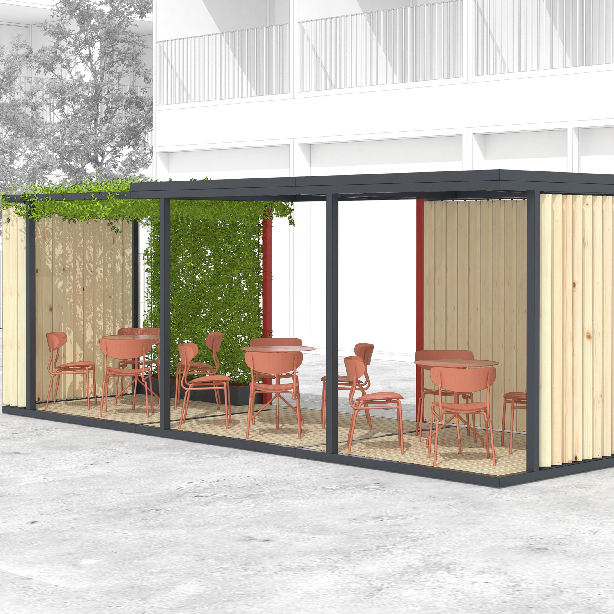 Display product cuby | outside gazebo from manufacturer mmcité