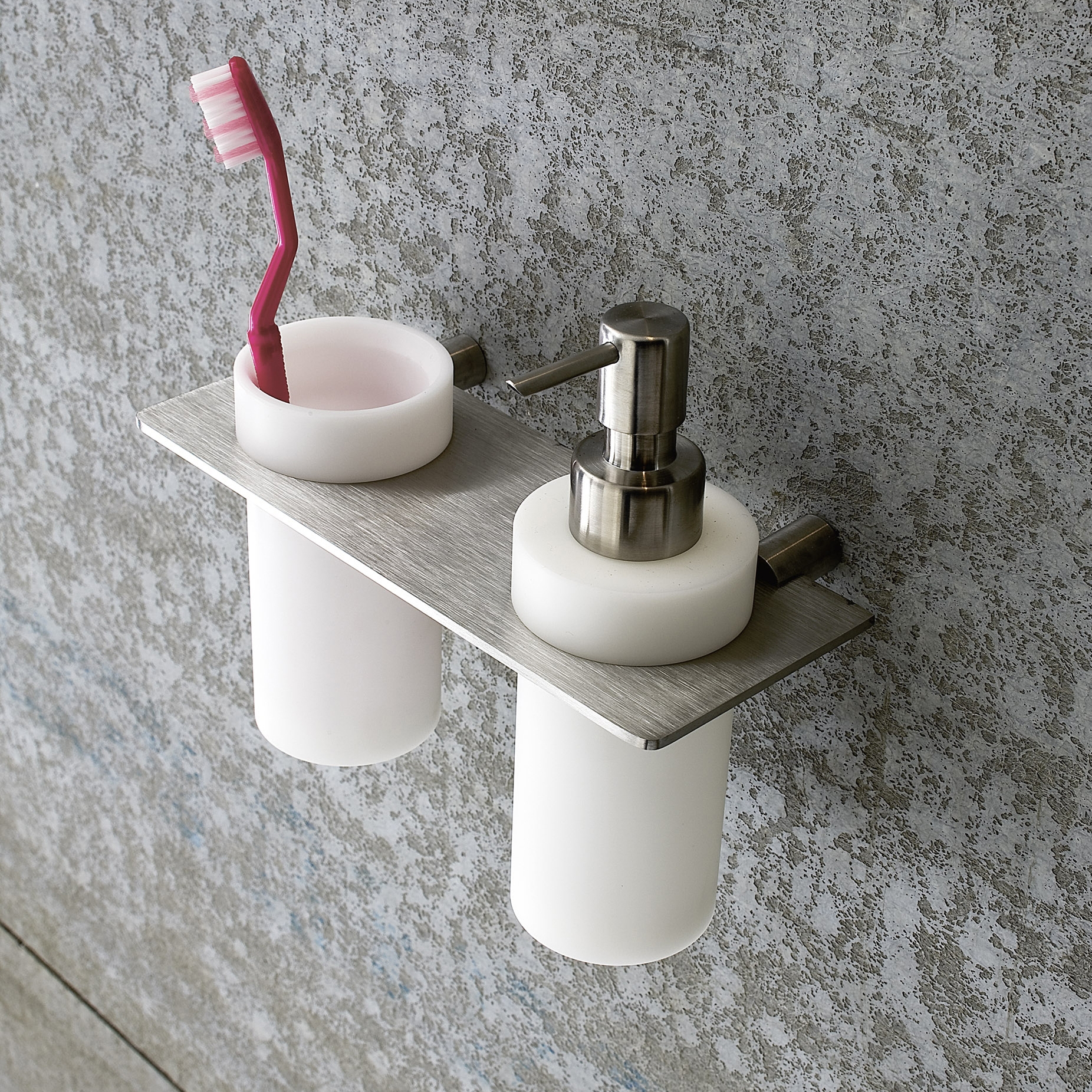 Display product Shelf with glass and dispenser from manufacturer Rexa Design