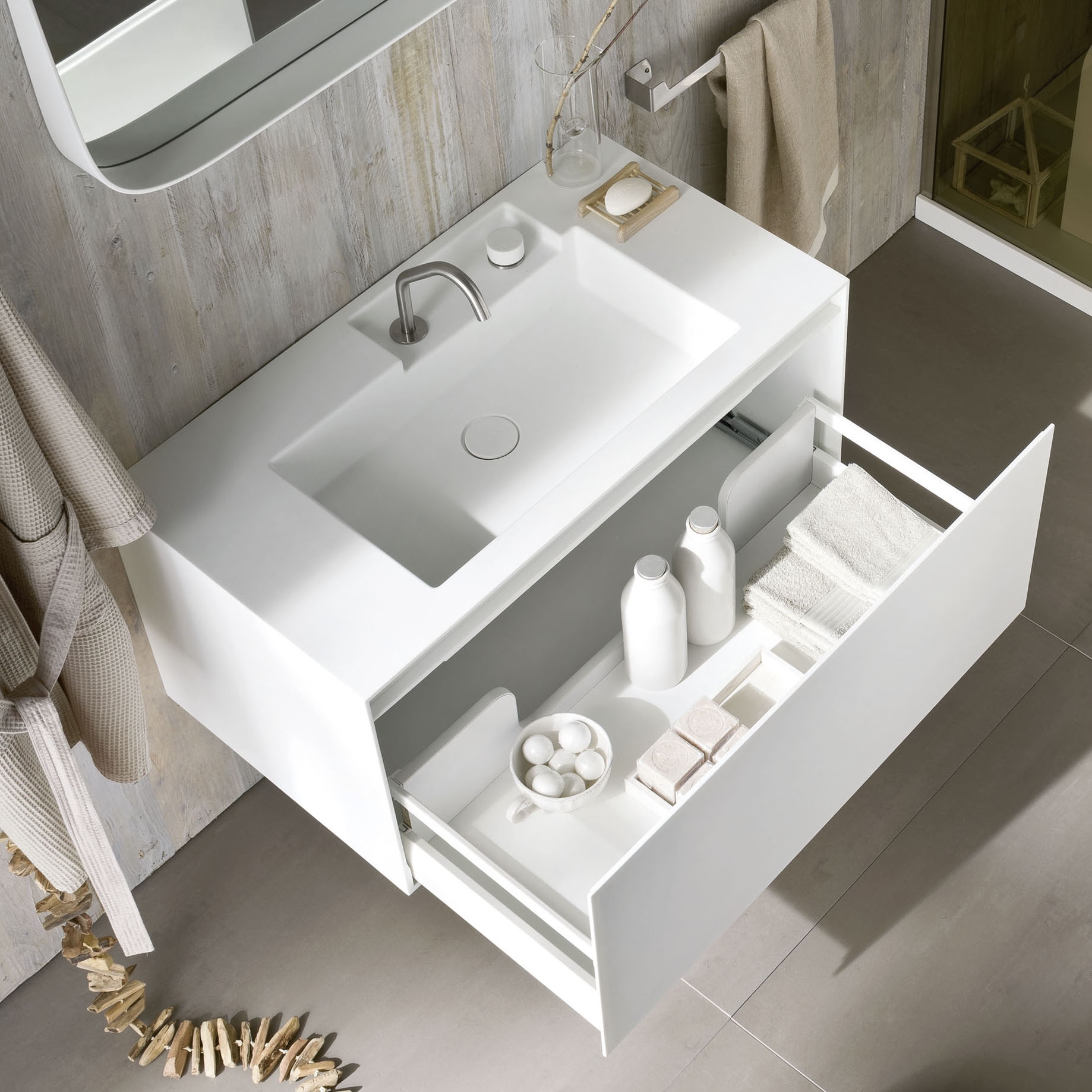 Produkt ERGO_NOMIC Waschbecken mit Schublade des Herstellers Rexa Design anzeigen