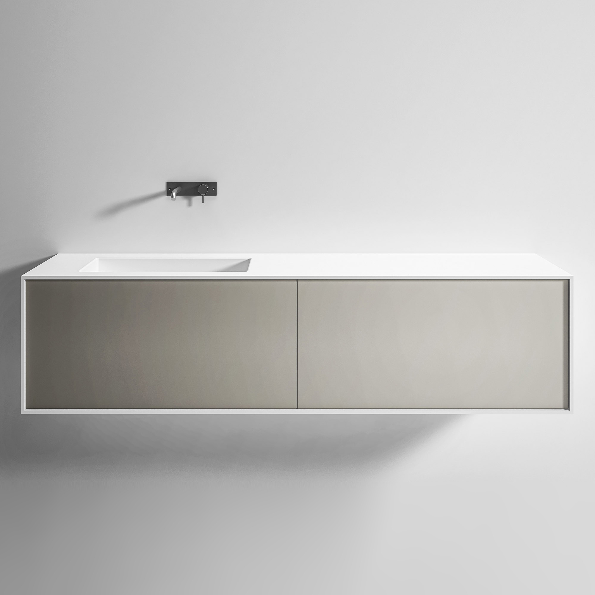 Produkt Waschtischplatten mit integriertem Becken und Schublade des Herstellers Rexa Design anzeigen
