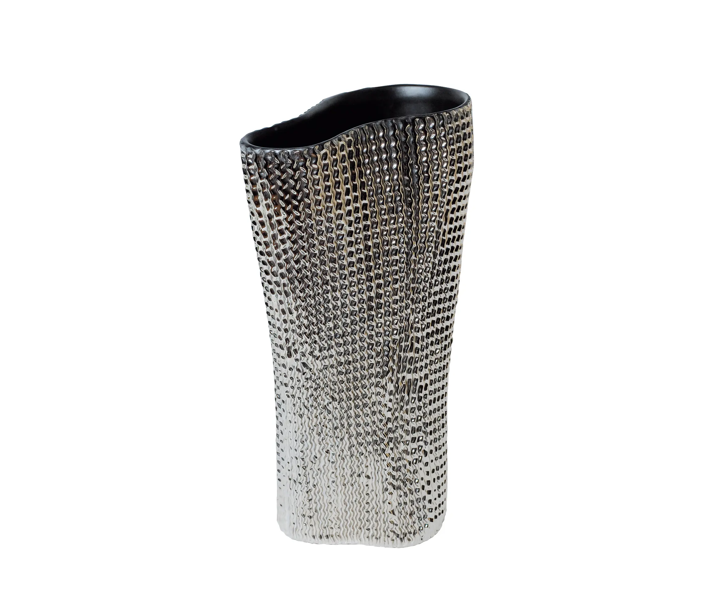 Skitsch by Hub Design - Cardboard Vase | platinum and grey